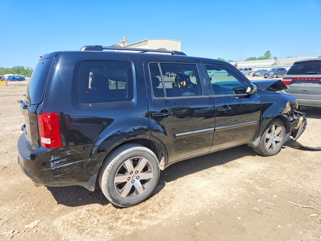 2012 Honda Pilot Touring Black vin: 5FNYF4H99CB034732