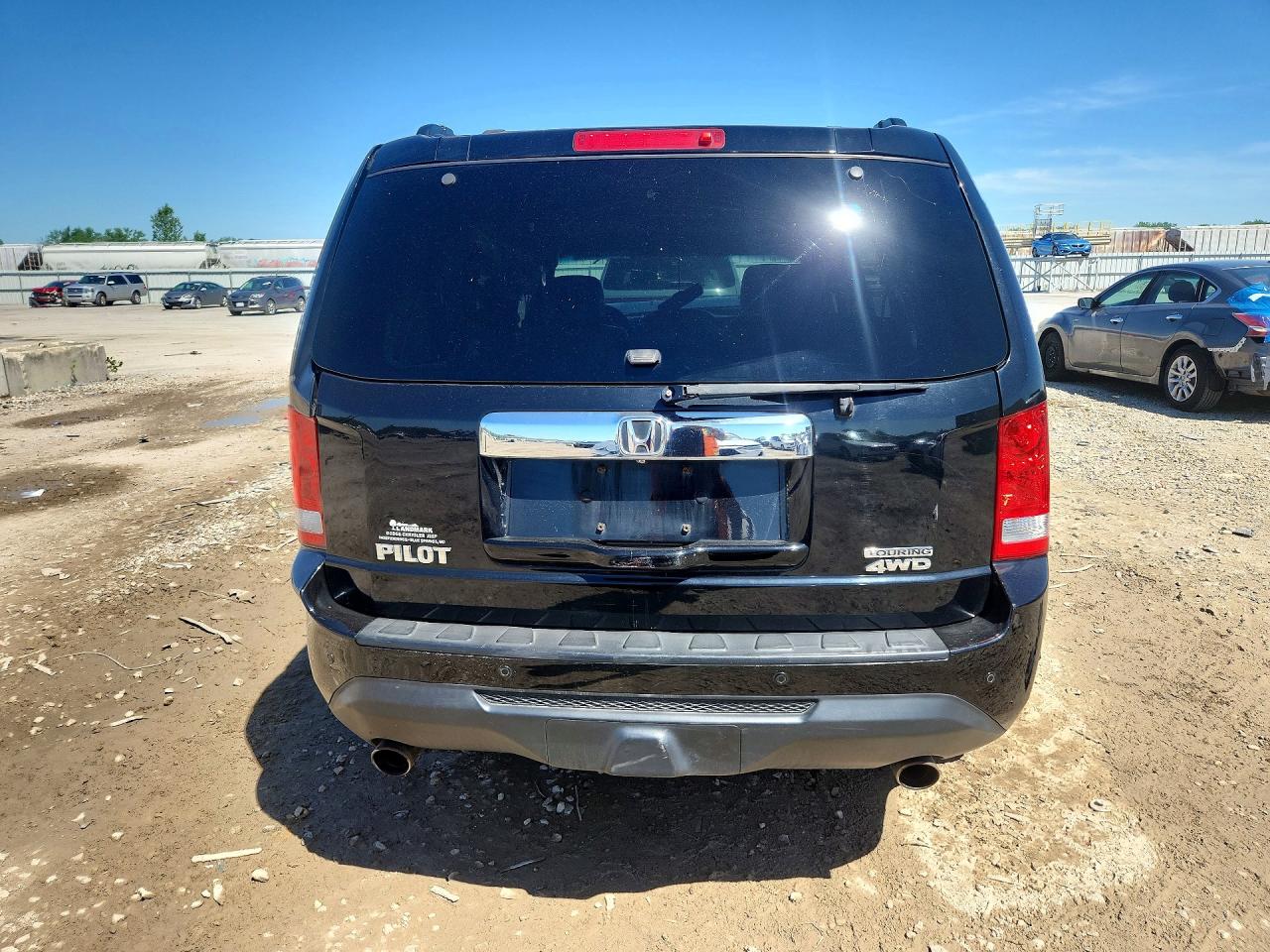 2012 Honda Pilot Touring Black vin: 5FNYF4H99CB034732