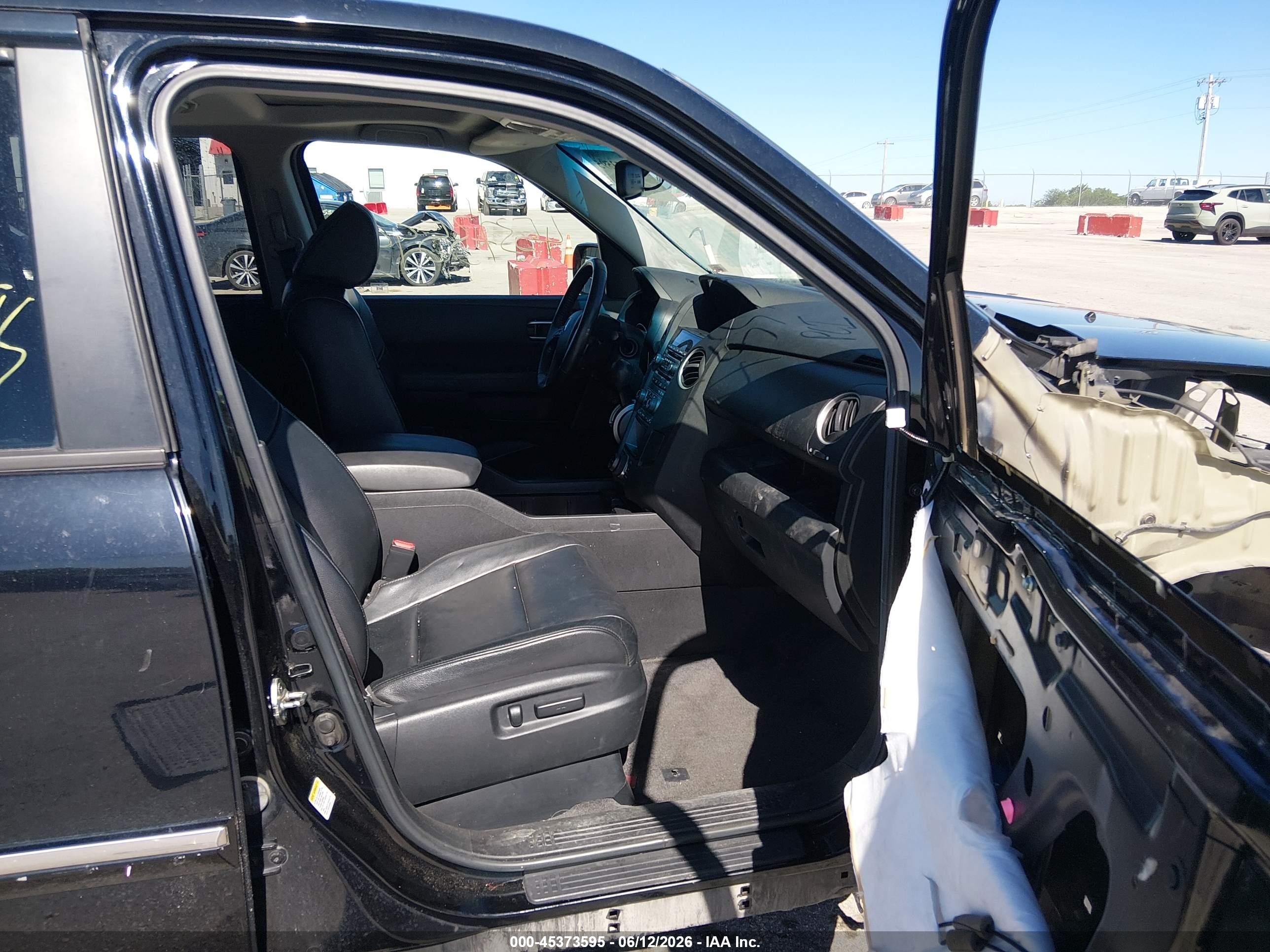 2012 Honda Pilot Touring Black vin: 5FNYF4H99CB052163