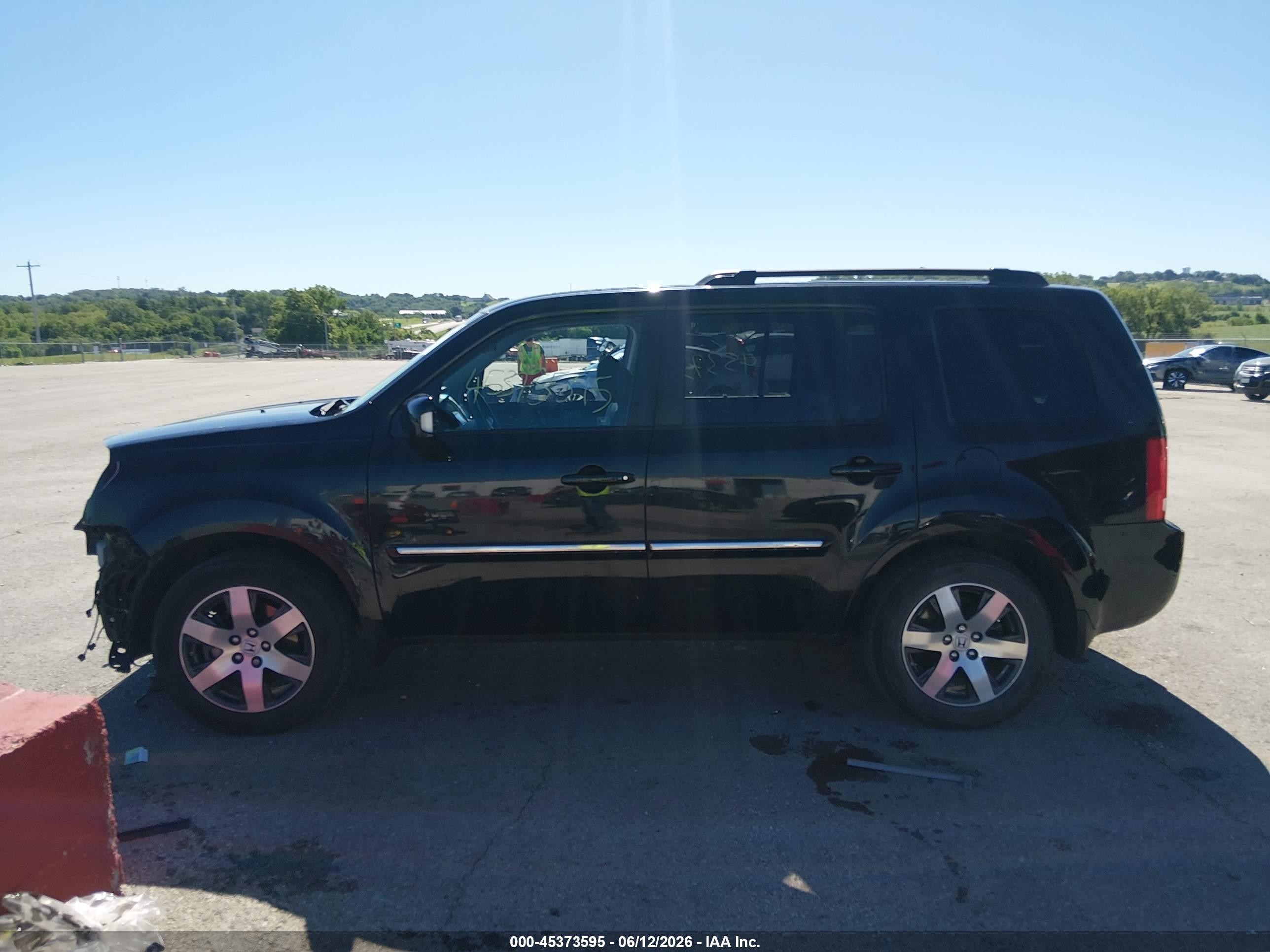 2012 Honda Pilot Touring Black vin: 5FNYF4H99CB052163
