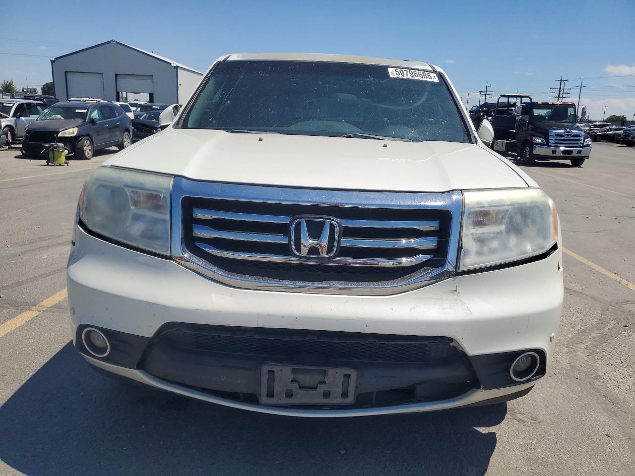 2013 Honda Pilot Touring White vin: 5FNYF4H99DB001179