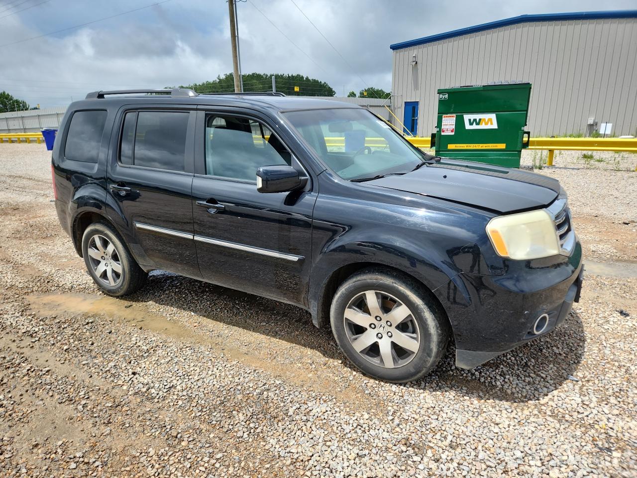 2013 Honda Pilot Touring Black vin: 5FNYF4H99DB008228