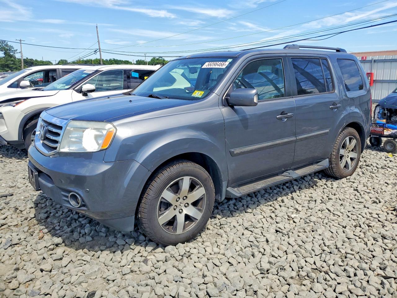 2013 Honda Pilot Touring Серый vin: 5FNYF4H99DB012912