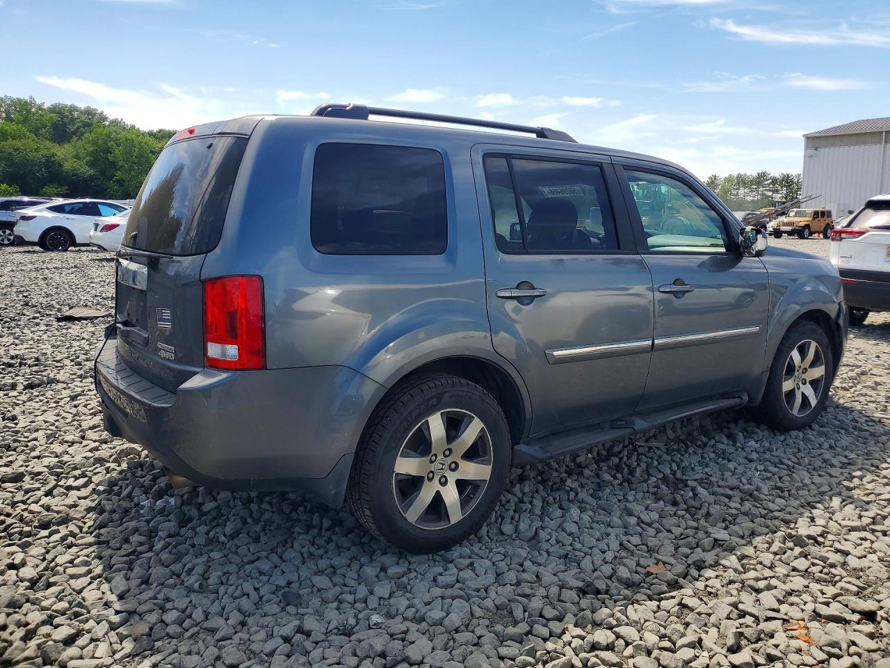 2013 Honda Pilot Touring Серый vin: 5FNYF4H99DB012912