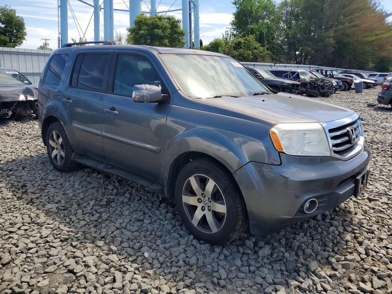 2013 Honda Pilot Touring Серый vin: 5FNYF4H99DB012912