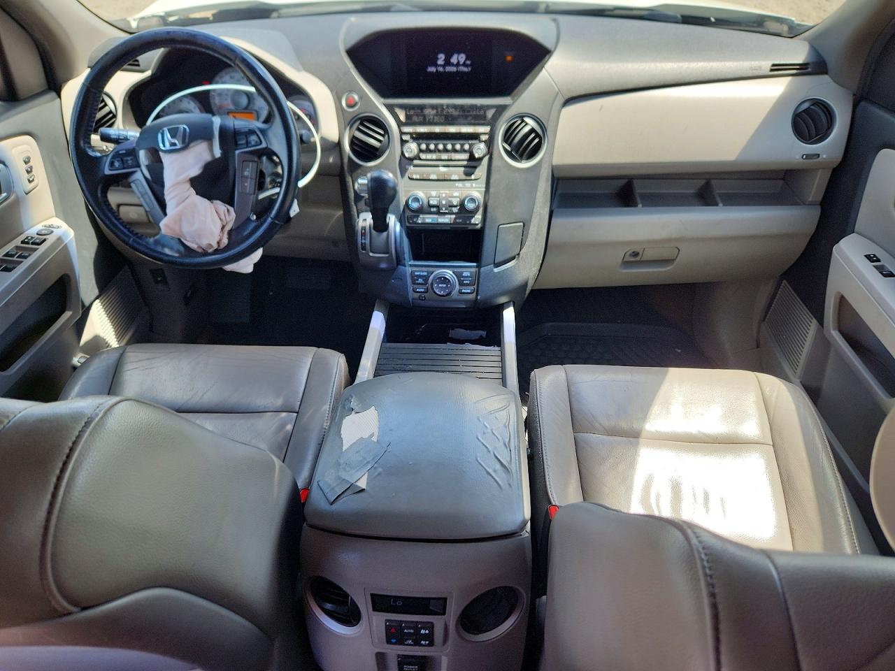 2013 Honda Pilot Touring White vin: 5FNYF4H99DB059714