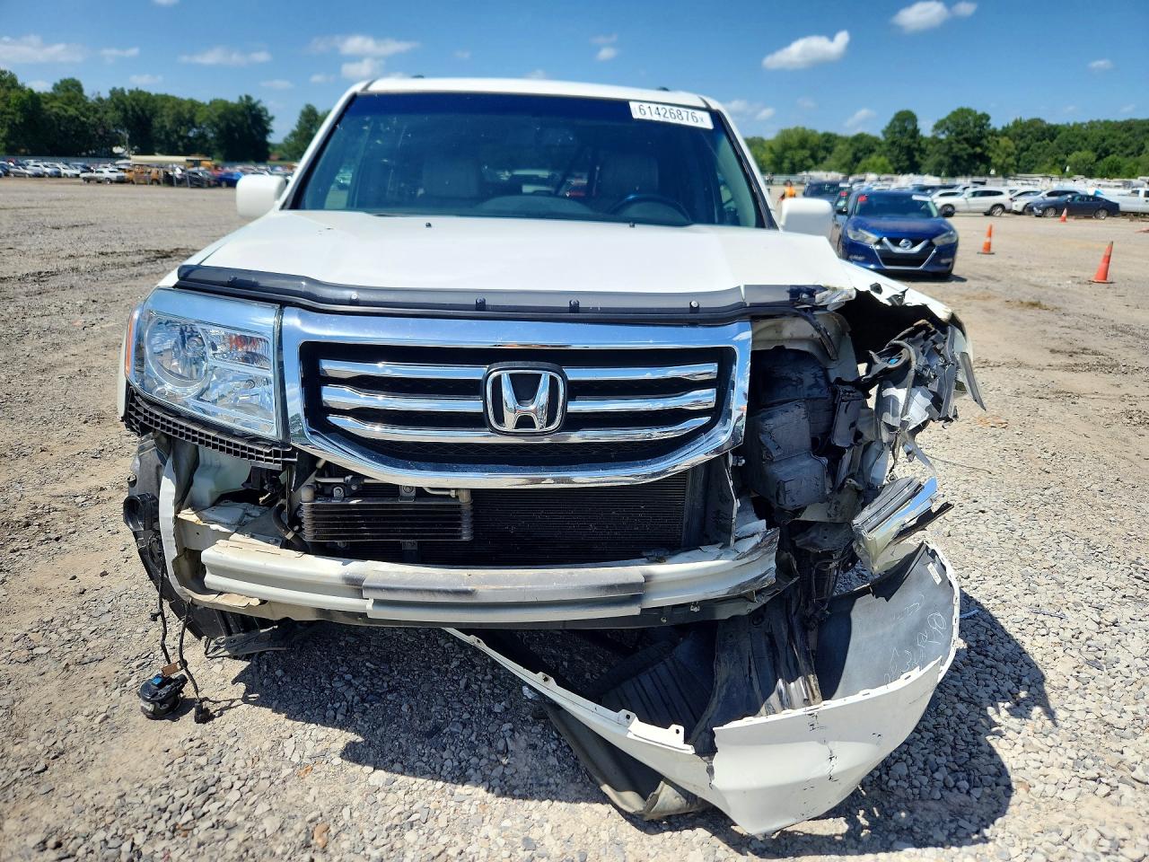 2013 Honda Pilot Touring White vin: 5FNYF4H99DB059714