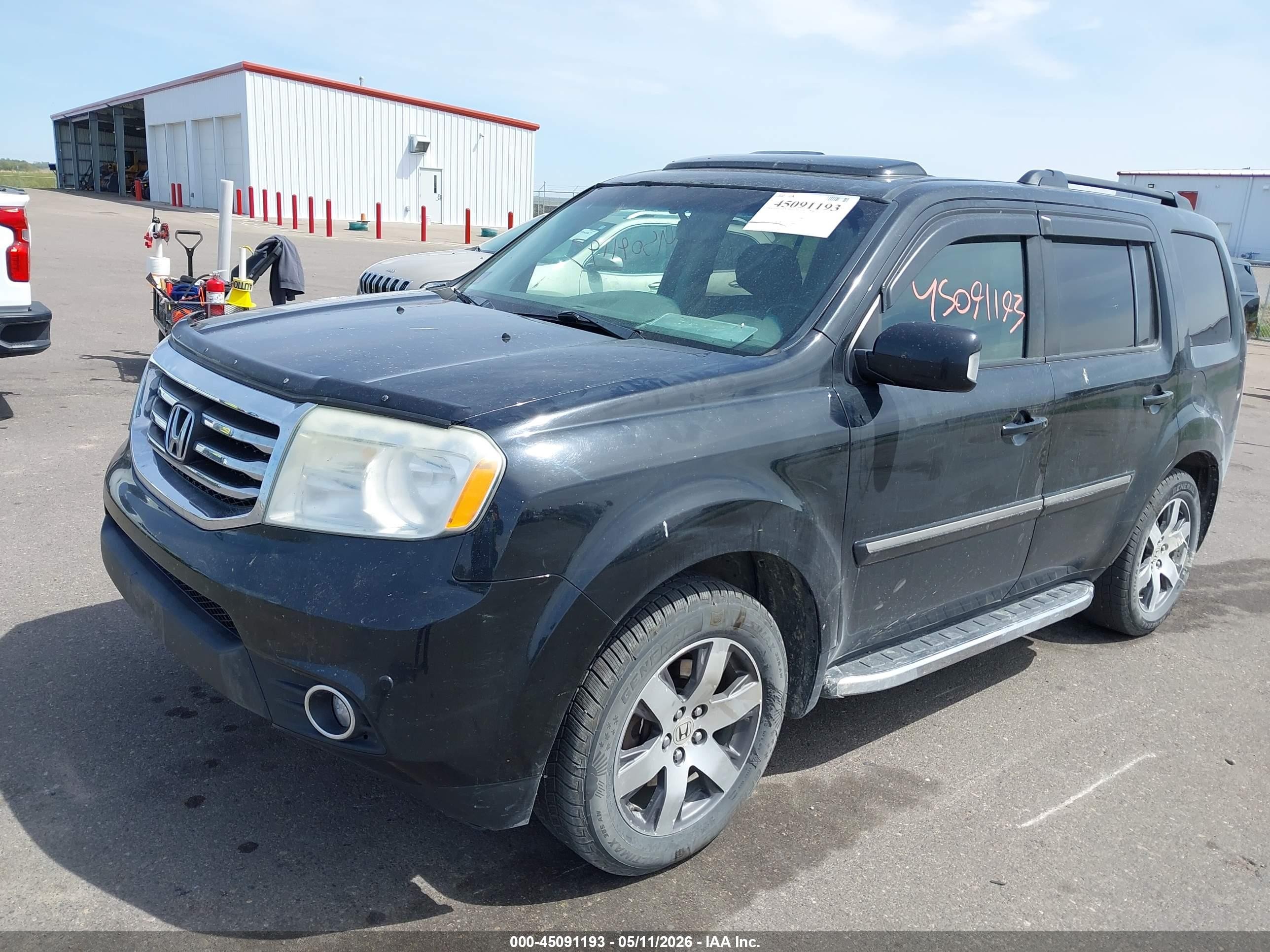 2013 Honda Pilot Touring Черный vin: 5FNYF4H99DB503612
