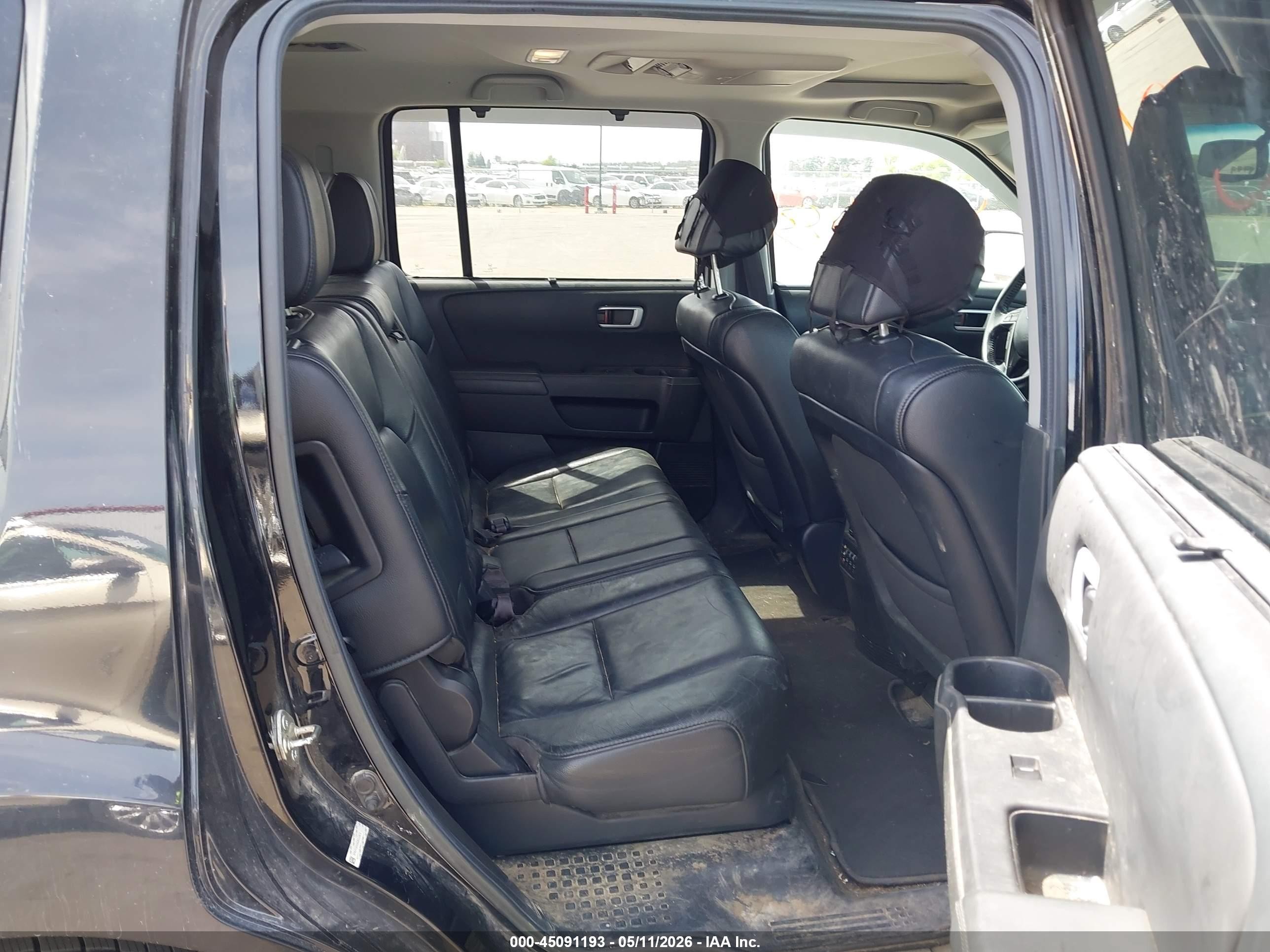 2013 Honda Pilot Touring Черный vin: 5FNYF4H99DB503612