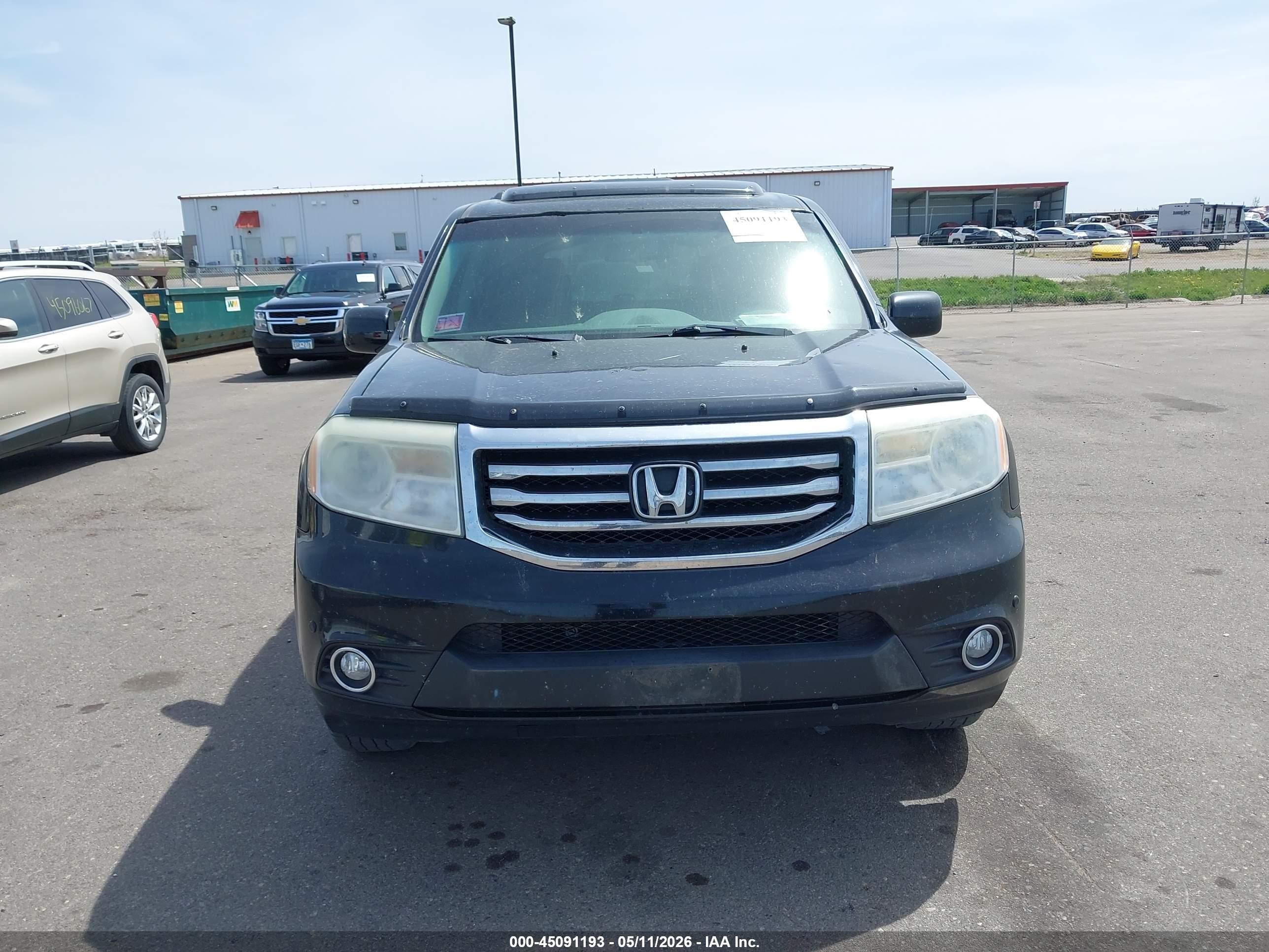 2013 Honda Pilot Touring Черный vin: 5FNYF4H99DB503612