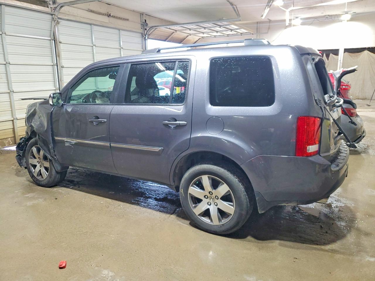 2014 Honda Pilot Touring Gray vin: 5FNYF4H99EB019070