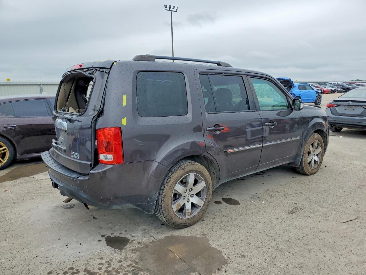 2014 Honda Pilot Touring Коричневый vin: 5FNYF4H99EB031767