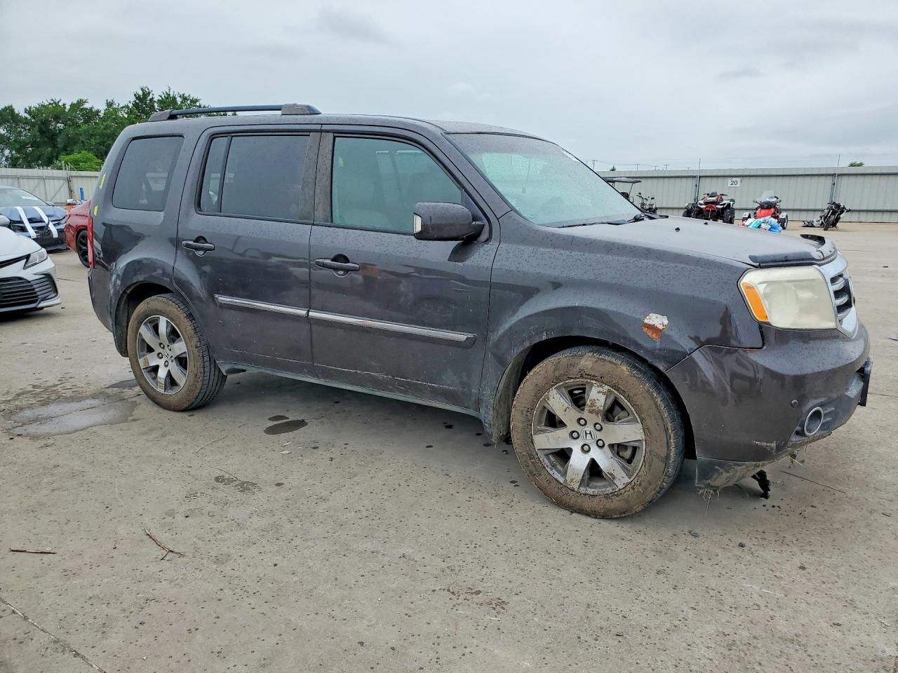 2014 Honda Pilot Touring Коричневый vin: 5FNYF4H99EB031767