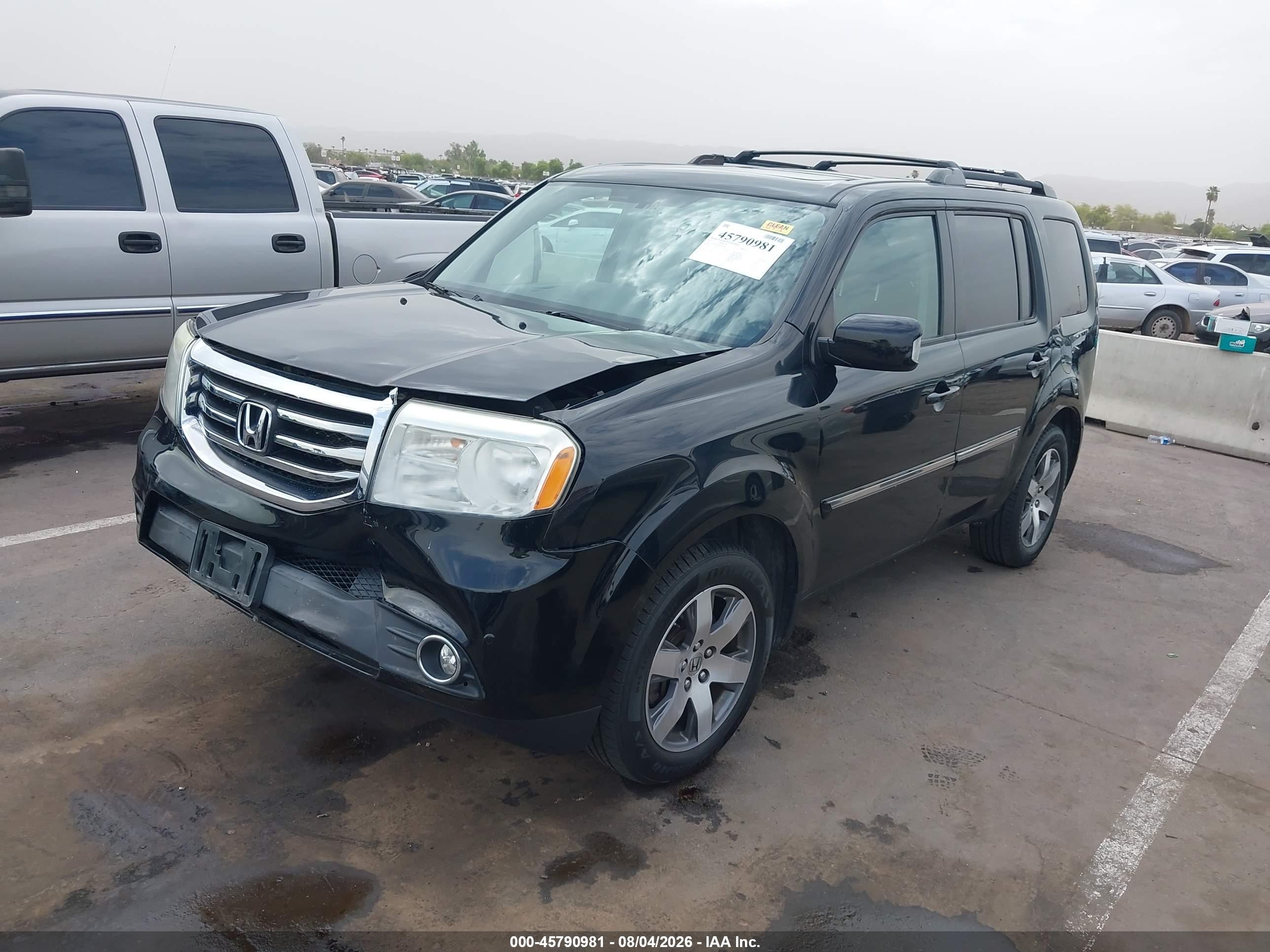 2015 Honda Pilot Touring Black vin: 5FNYF4H99FB031348