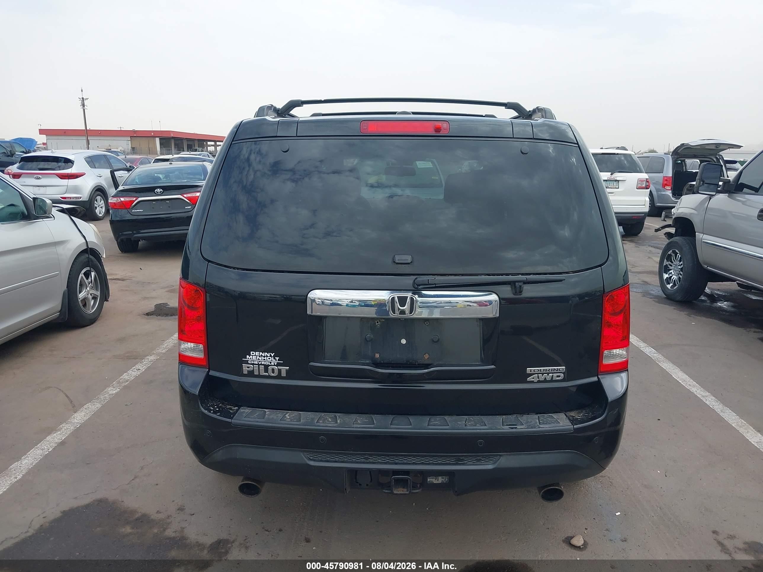 2015 Honda Pilot Touring Black vin: 5FNYF4H99FB031348