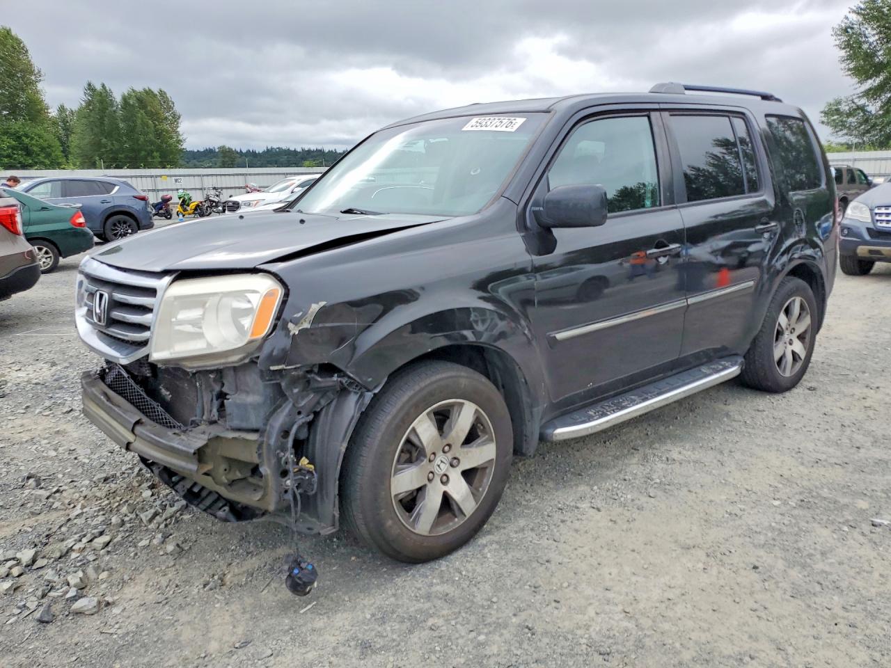 2015 Honda Pilot Touring Black vin: 5FNYF4H99FB052300