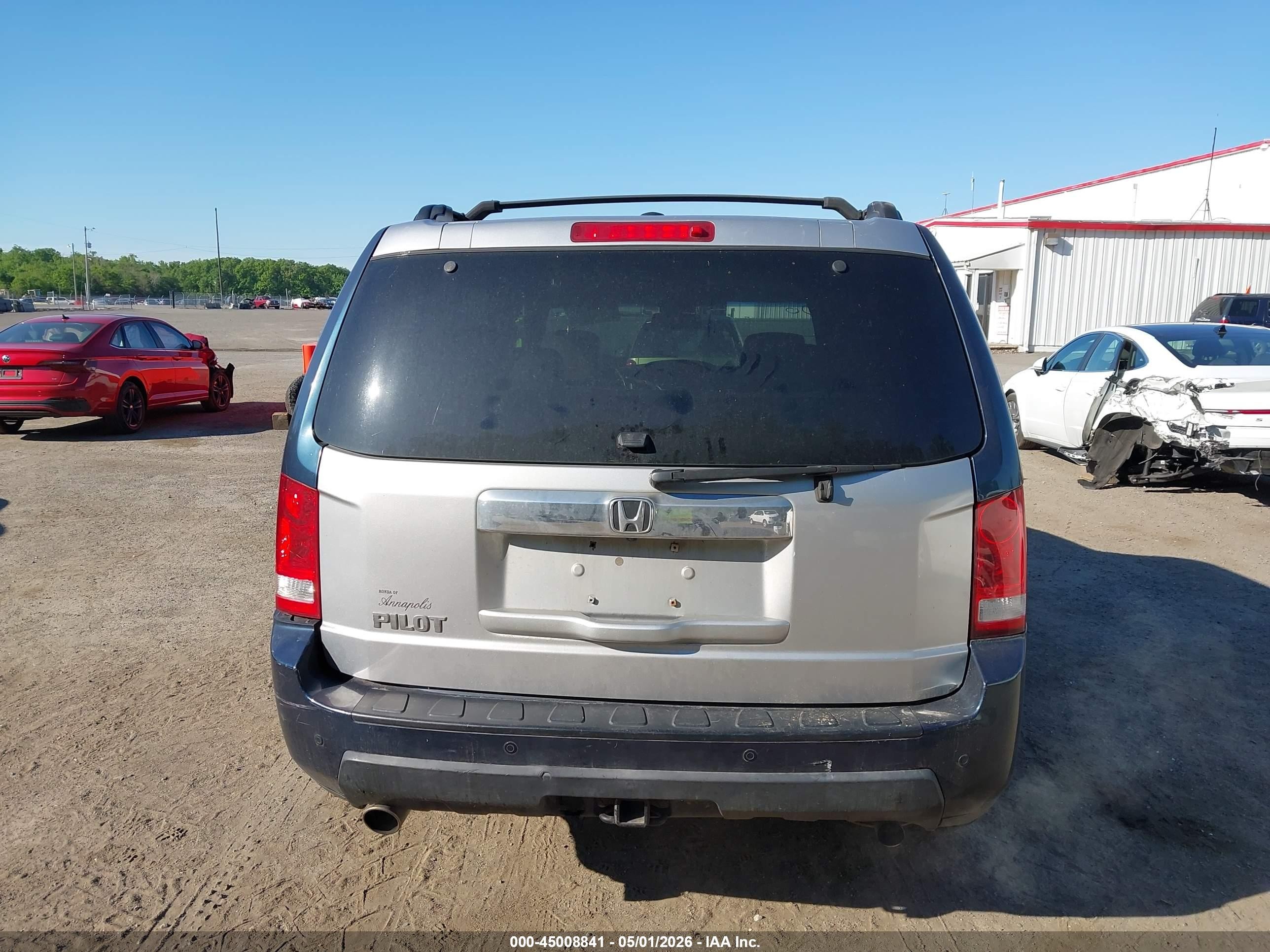 2011 Honda Pilot Touring Blue vin: 5FNYF4H9XBB016786