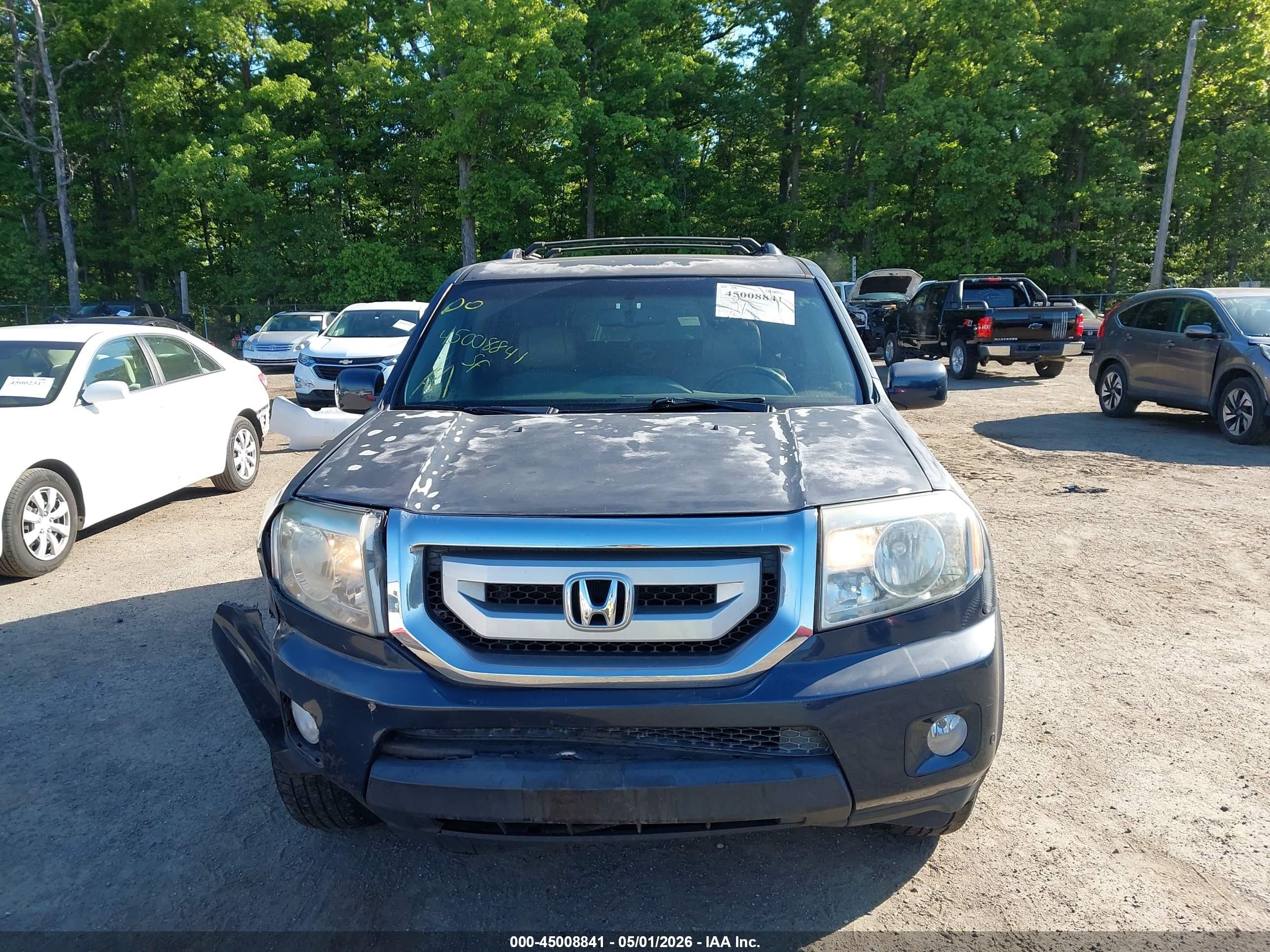 2011 Honda Pilot Touring Blue vin: 5FNYF4H9XBB016786