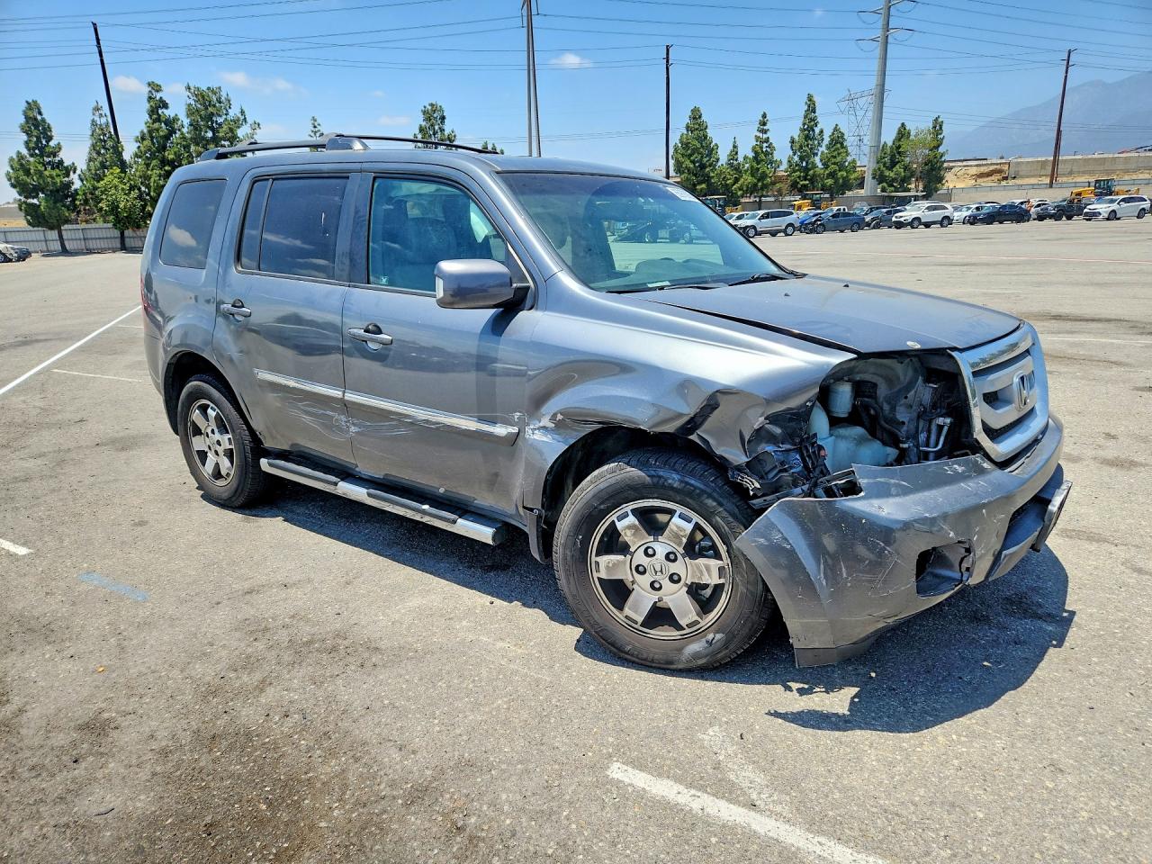 2011 Honda Pilot Touring Серый vin: 5FNYF4H9XBB090886