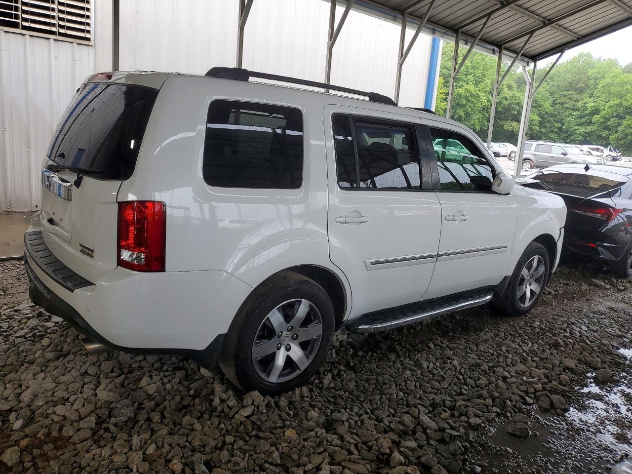 2012 Honda Pilot Touring Белый vin: 5FNYF4H9XCB011086