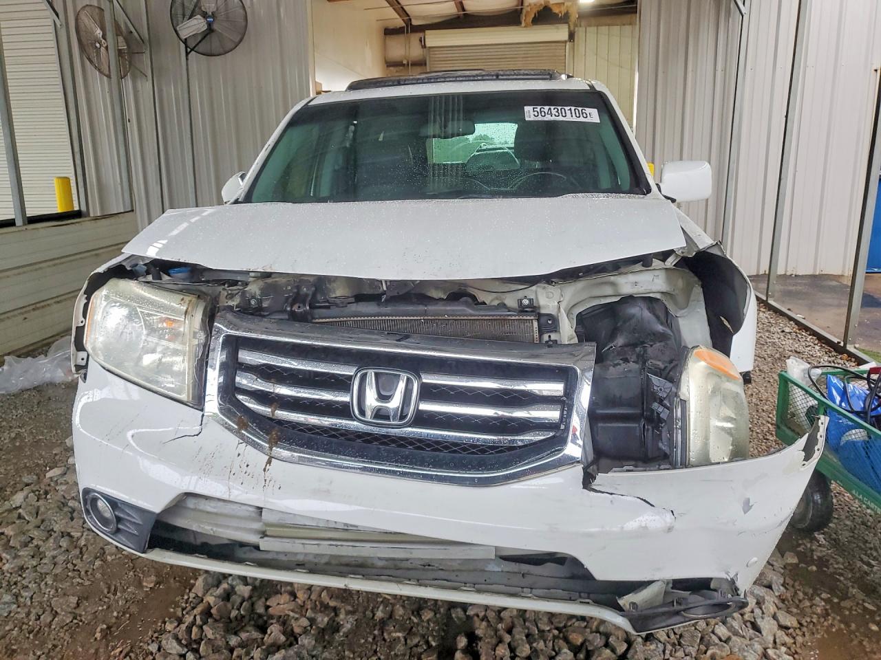 2012 Honda Pilot Touring Белый vin: 5FNYF4H9XCB011086