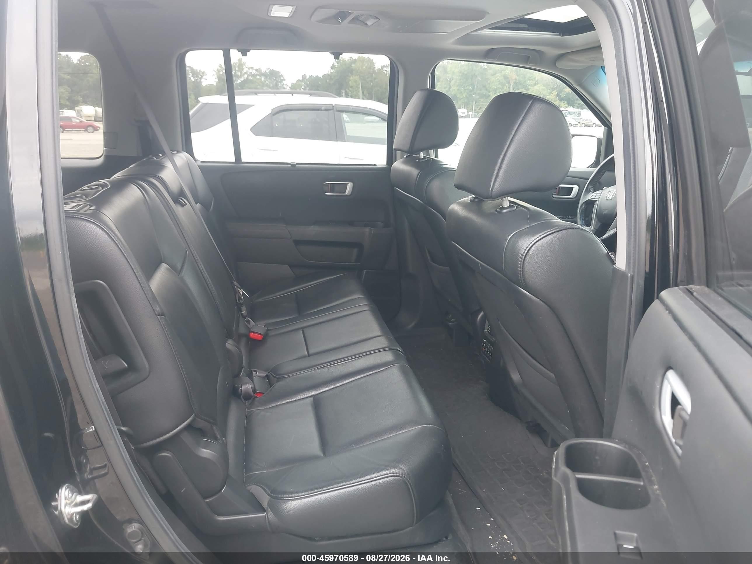 2013 Honda Pilot Touring Black vin: 5FNYF4H9XDB009176