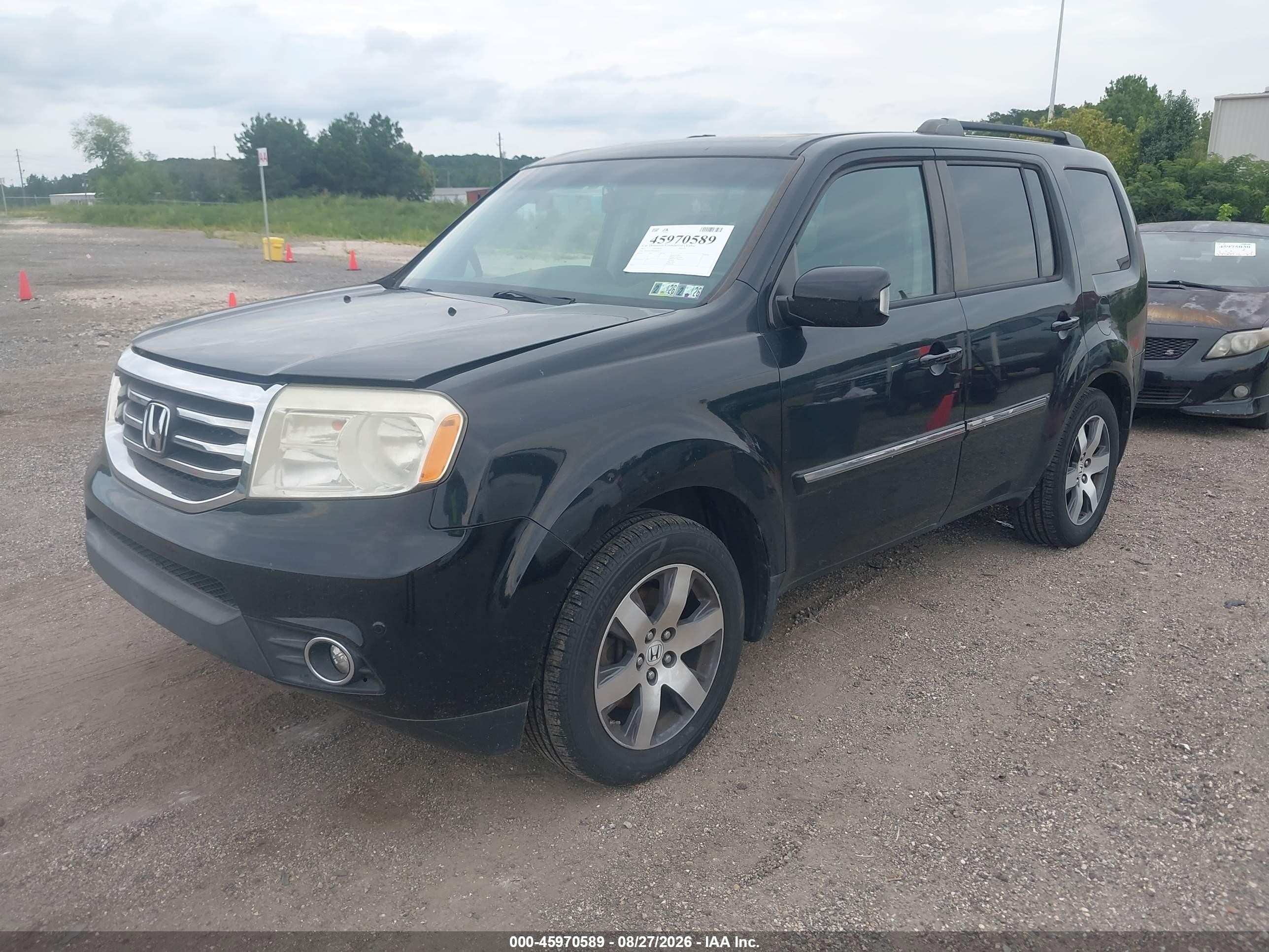 2013 Honda Pilot Touring Black vin: 5FNYF4H9XDB009176
