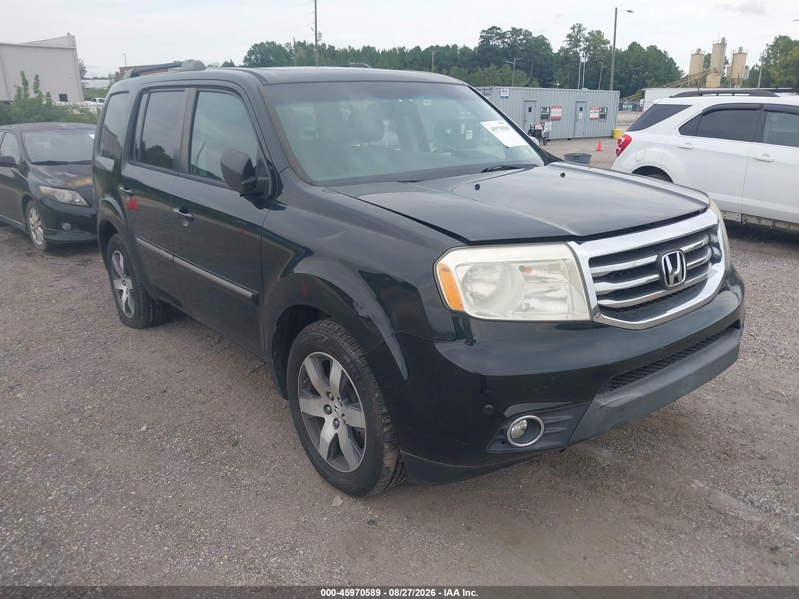 2013 Honda Pilot Touring Black vin: 5FNYF4H9XDB009176