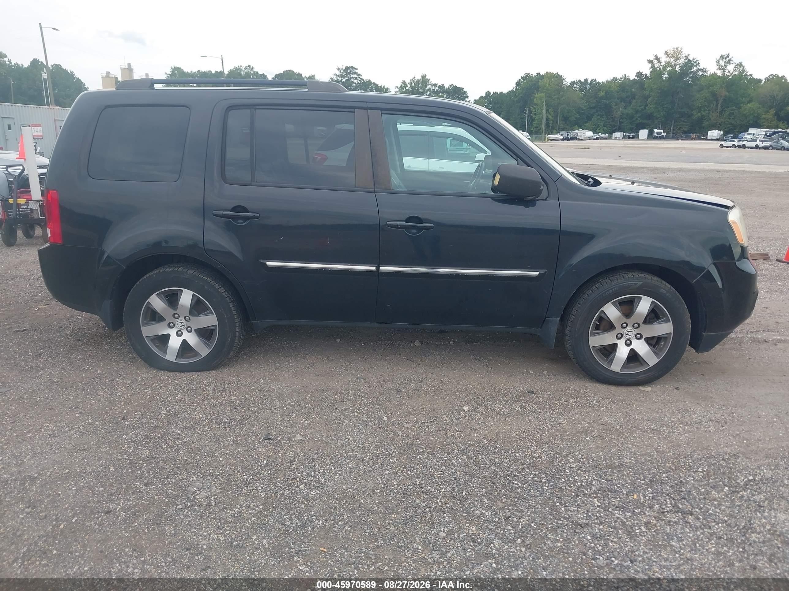 2013 Honda Pilot Touring Black vin: 5FNYF4H9XDB009176