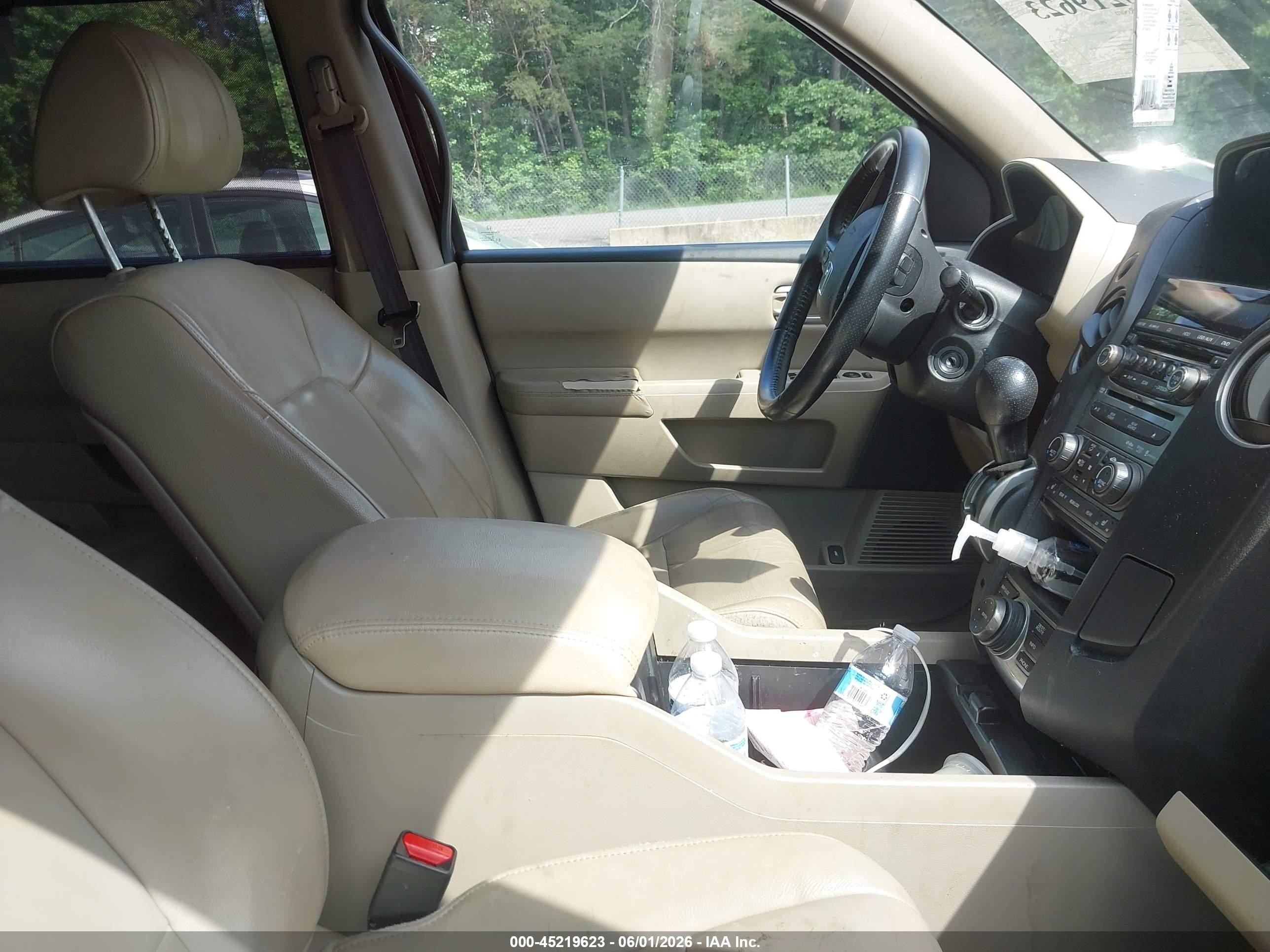 2013 Honda Pilot Touring Burgundy vin: 5FNYF4H9XDB041741
