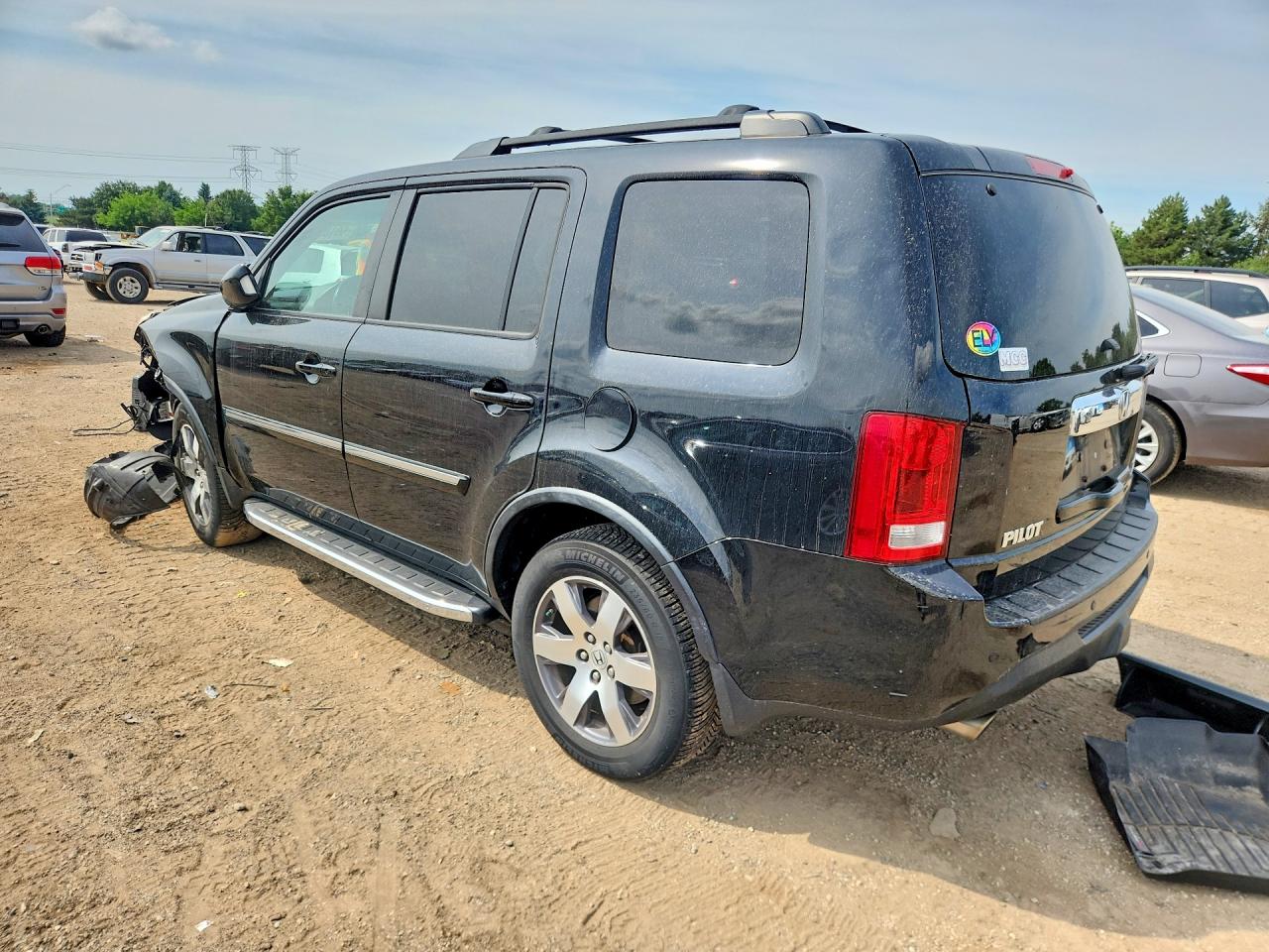 2013 Honda Pilot Touring Черный vin: 5FNYF4H9XDB053503