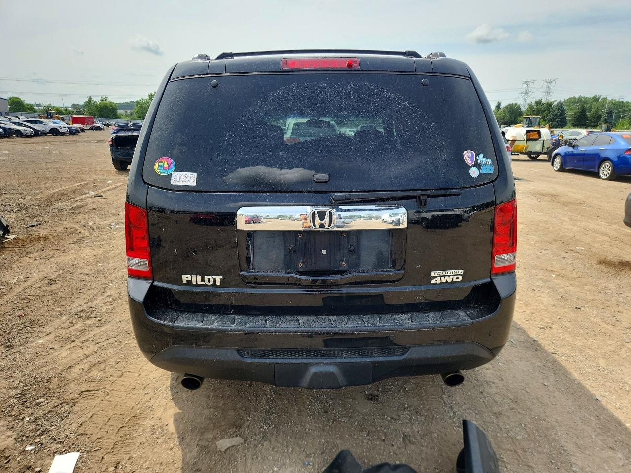 2013 Honda Pilot Touring Черный vin: 5FNYF4H9XDB053503