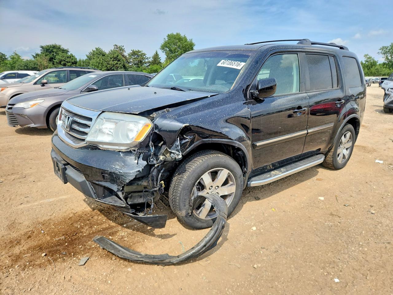 2013 Honda Pilot Touring Черный vin: 5FNYF4H9XDB053503