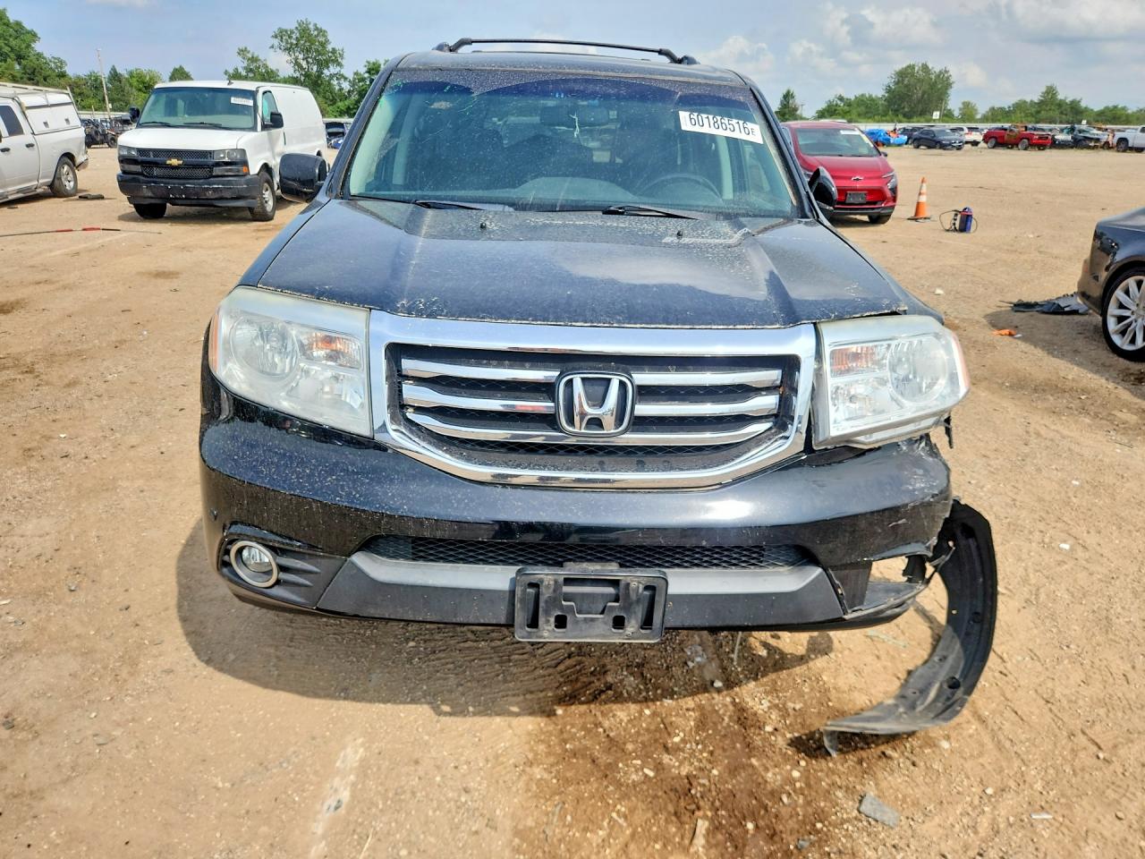 2013 Honda Pilot Touring Черный vin: 5FNYF4H9XDB053503