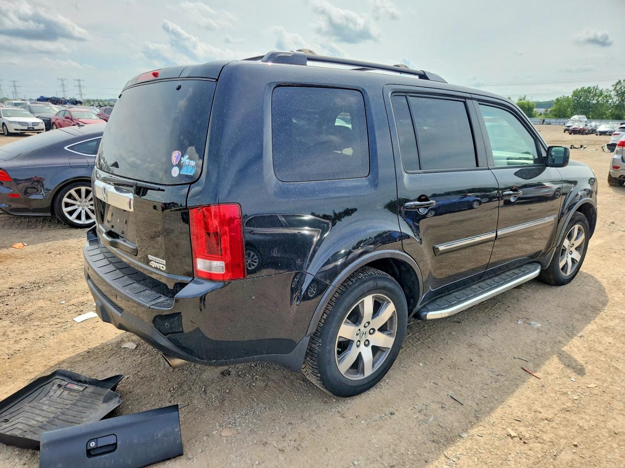 2013 Honda Pilot Touring Черный vin: 5FNYF4H9XDB053503