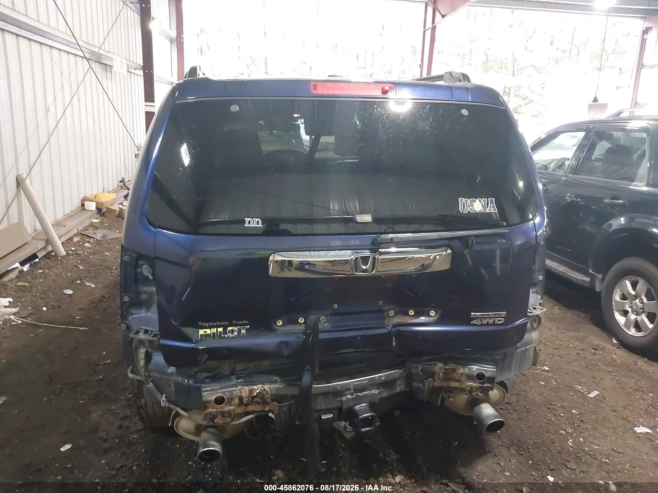 2013 Honda Pilot Touring Blue vin: 5FNYF4H9XDB070561