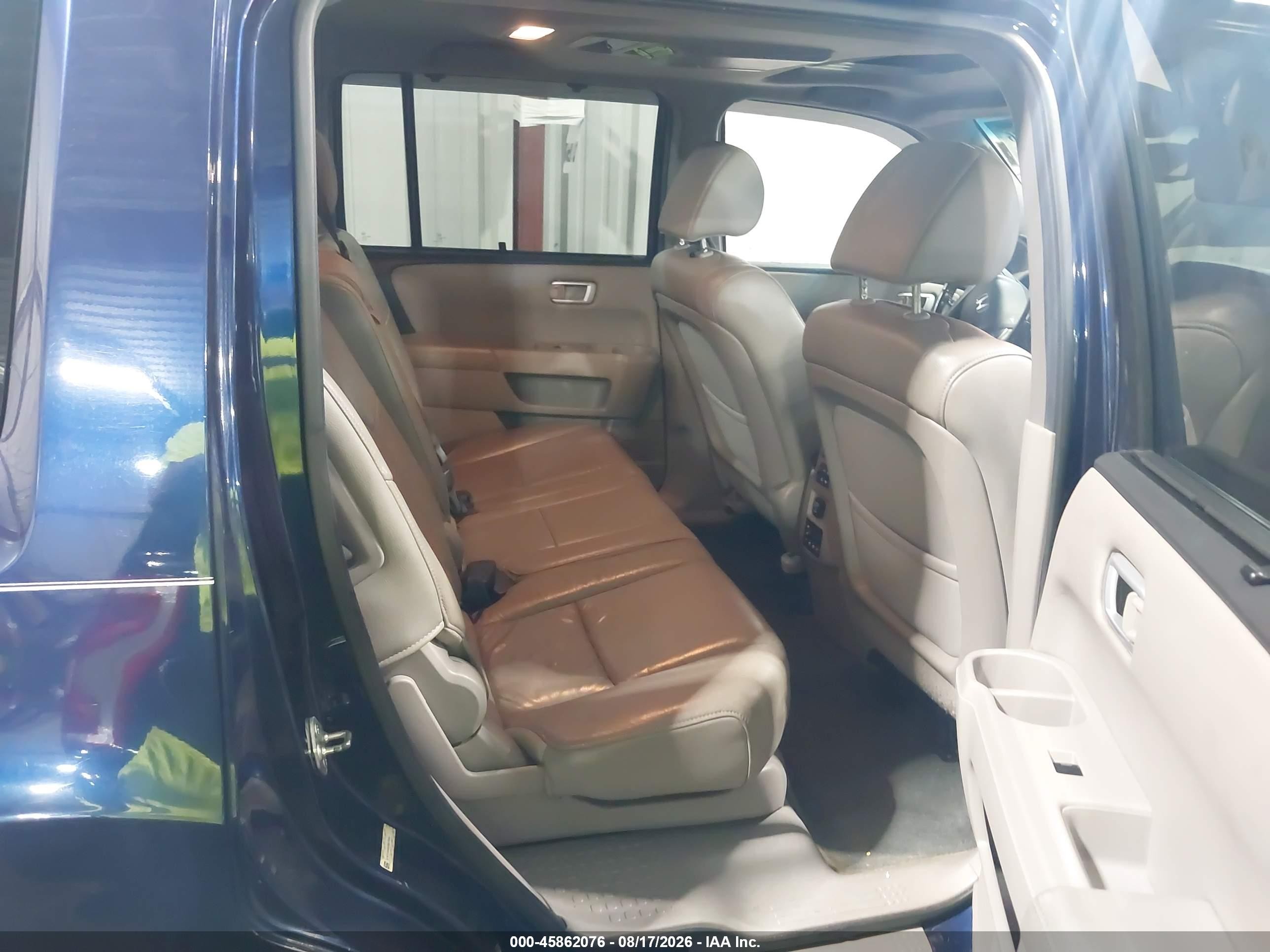 2013 Honda Pilot Touring Blue vin: 5FNYF4H9XDB070561