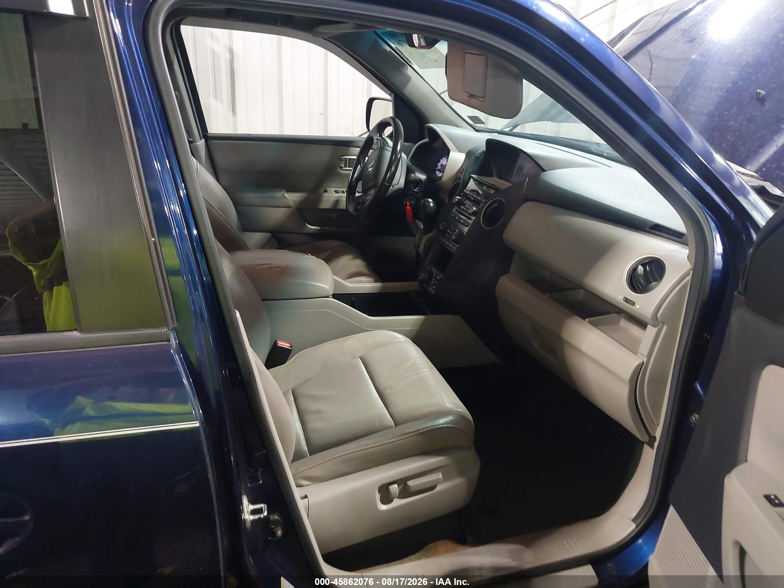 2013 Honda Pilot Touring Blue vin: 5FNYF4H9XDB070561
