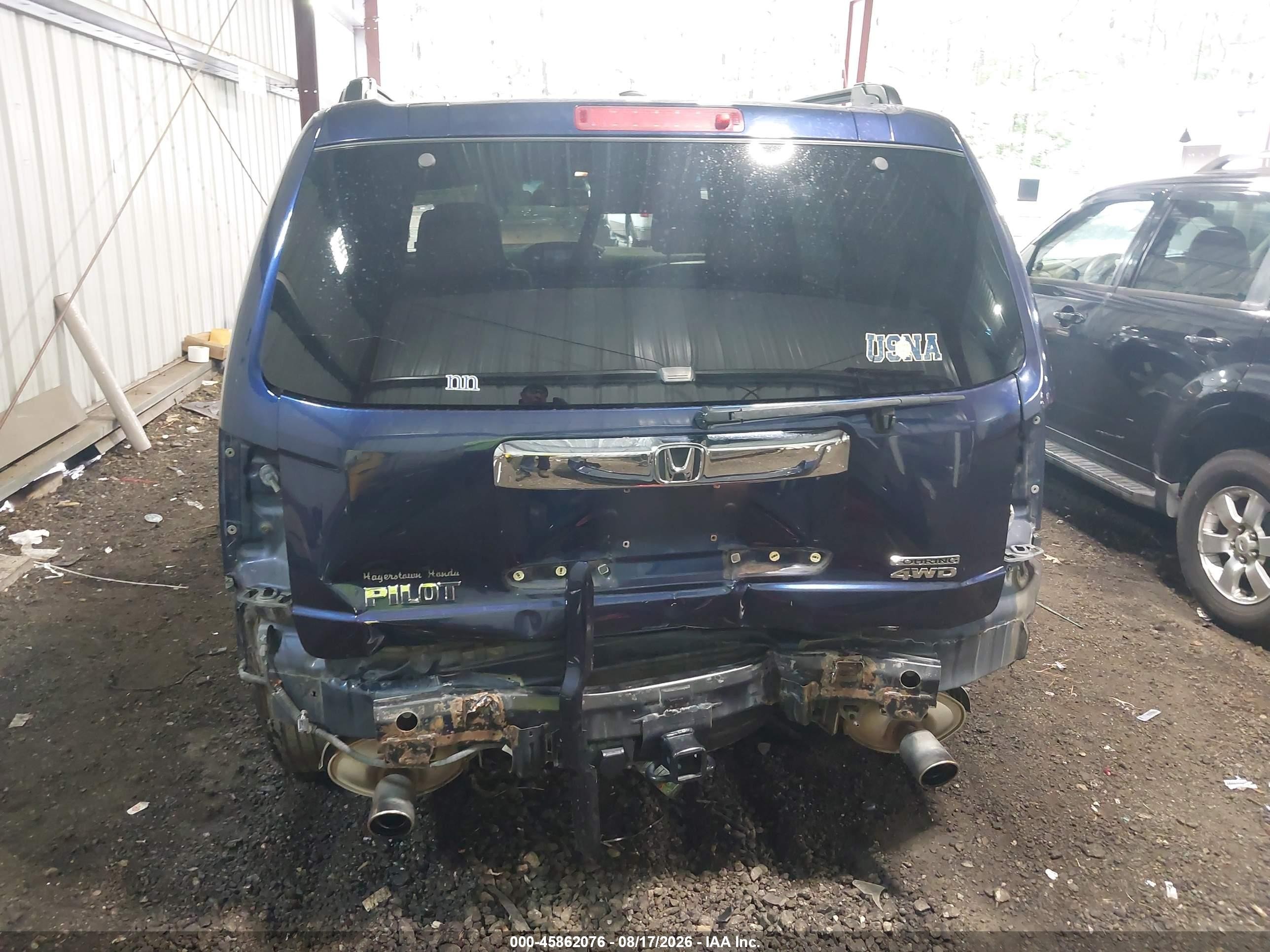 2013 Honda Pilot Touring Blue vin: 5FNYF4H9XDB070561