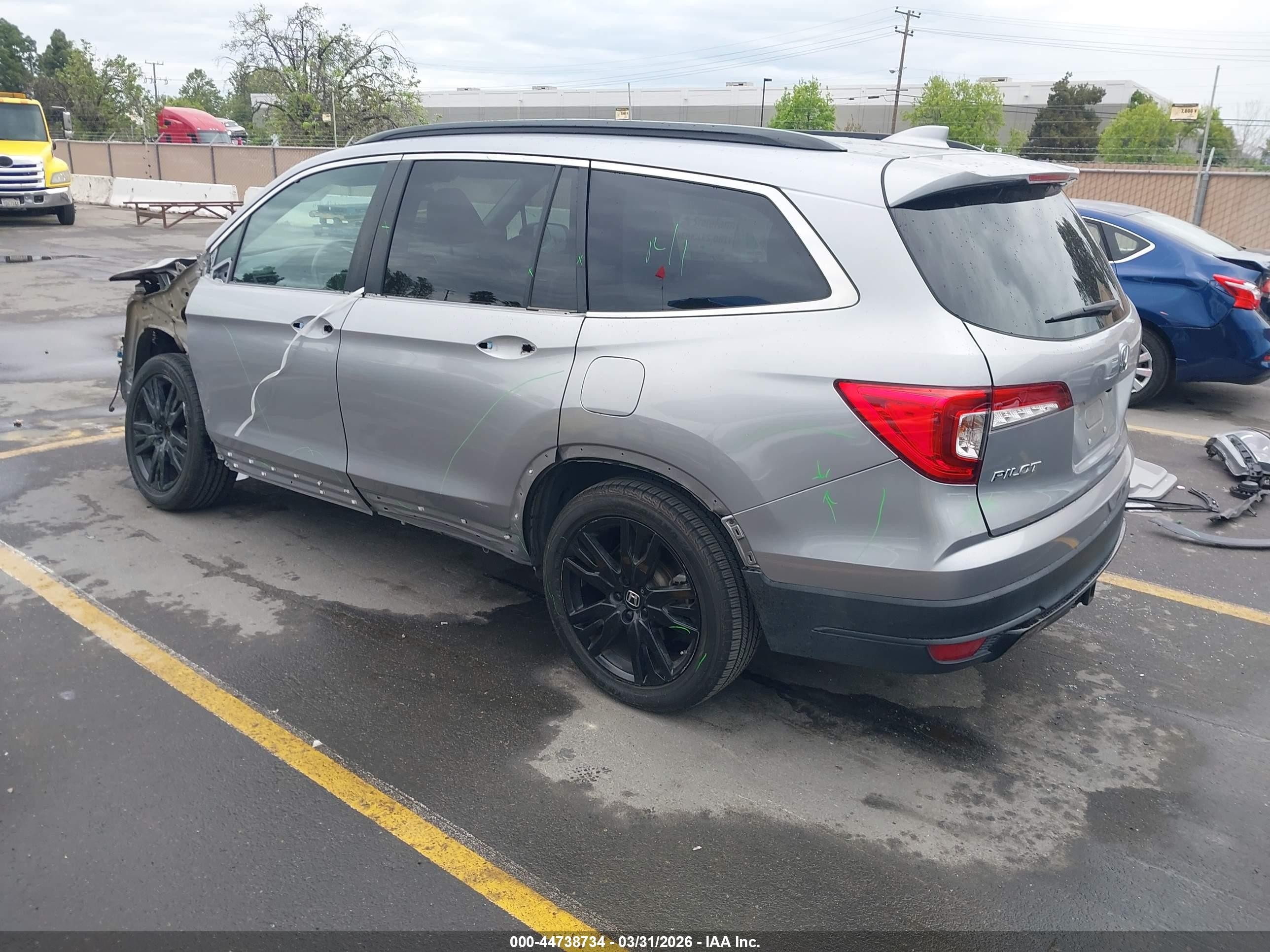2022 Honda Pilot 2wd Special Edition Gray vin: 5FNYF5H24NB011936