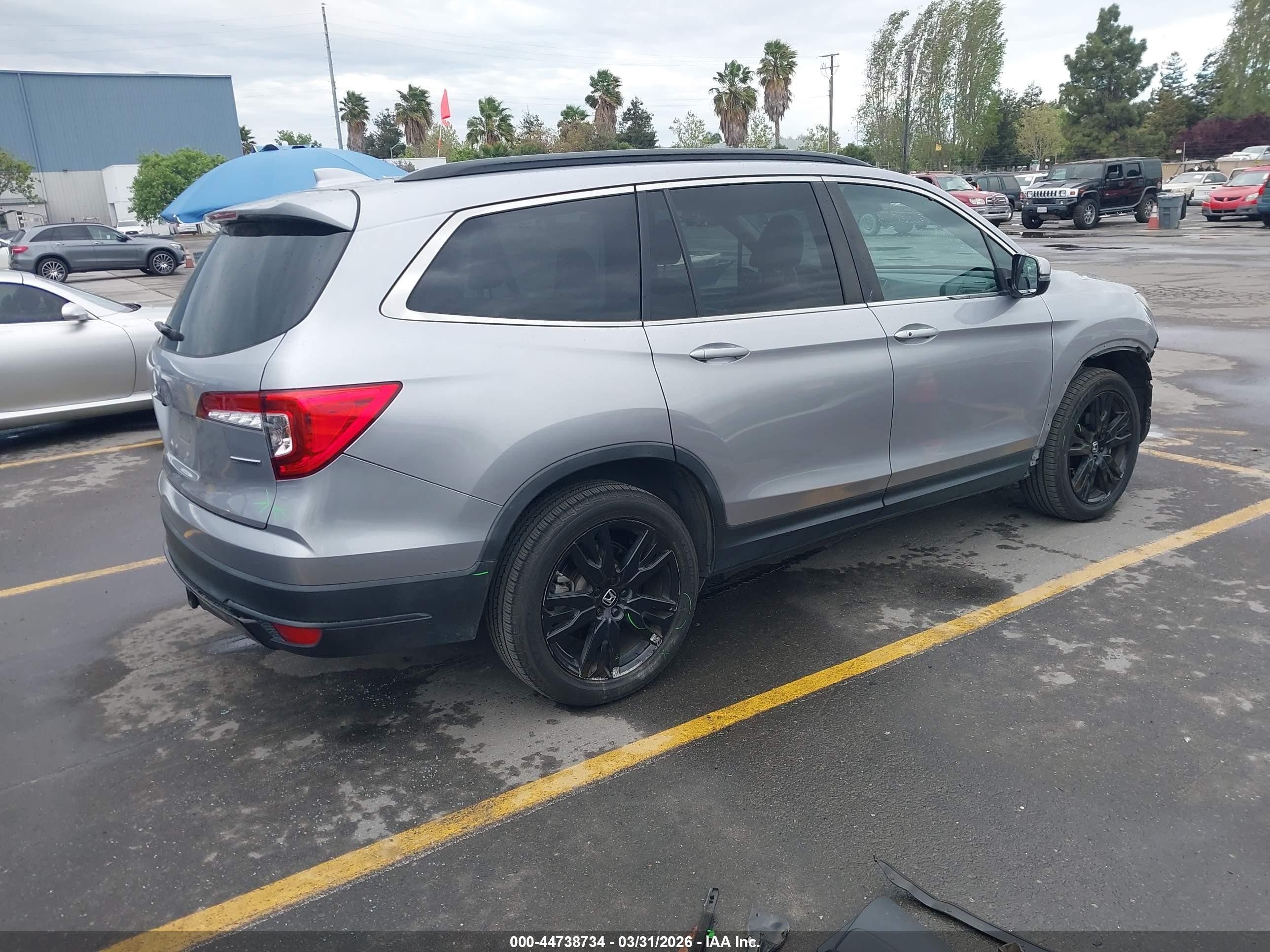 2022 Honda Pilot 2wd Special Edition Gray vin: 5FNYF5H24NB011936