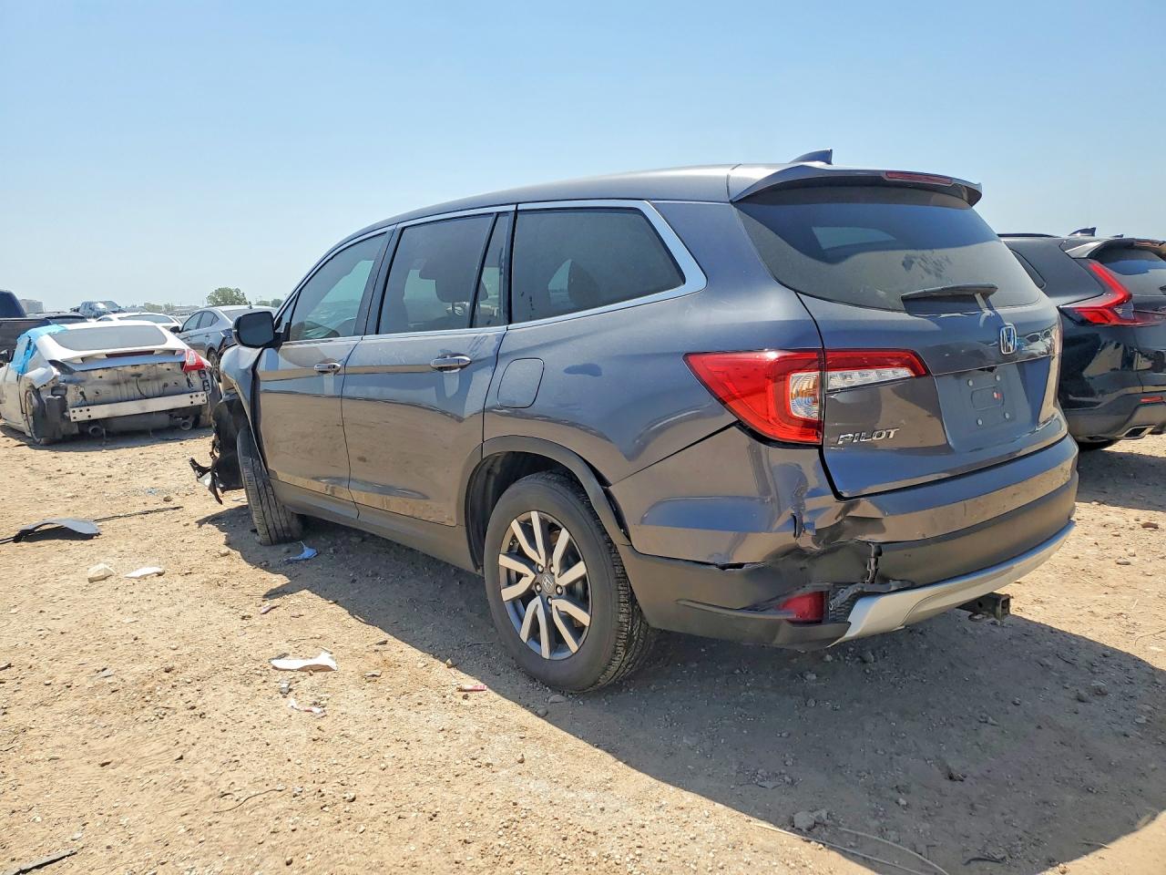 2021 Honda Pilot Ex Gray vin: 5FNYF5H30MB030149