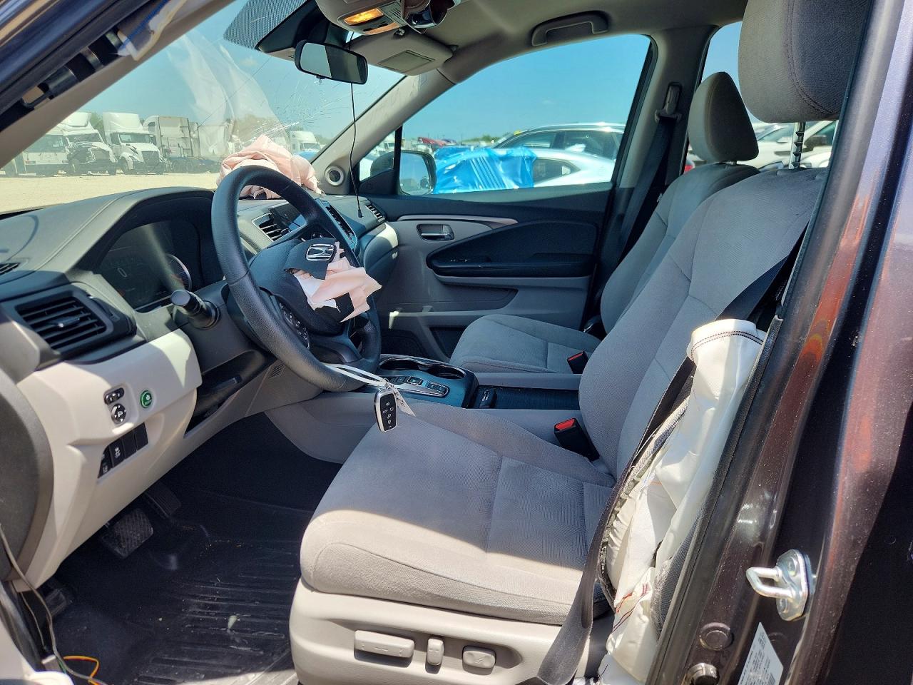2021 Honda Pilot Ex Gray vin: 5FNYF5H30MB030149