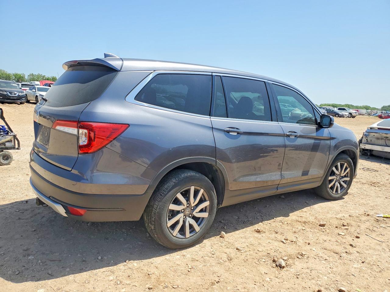 2021 Honda Pilot Ex Gray vin: 5FNYF5H30MB030149
