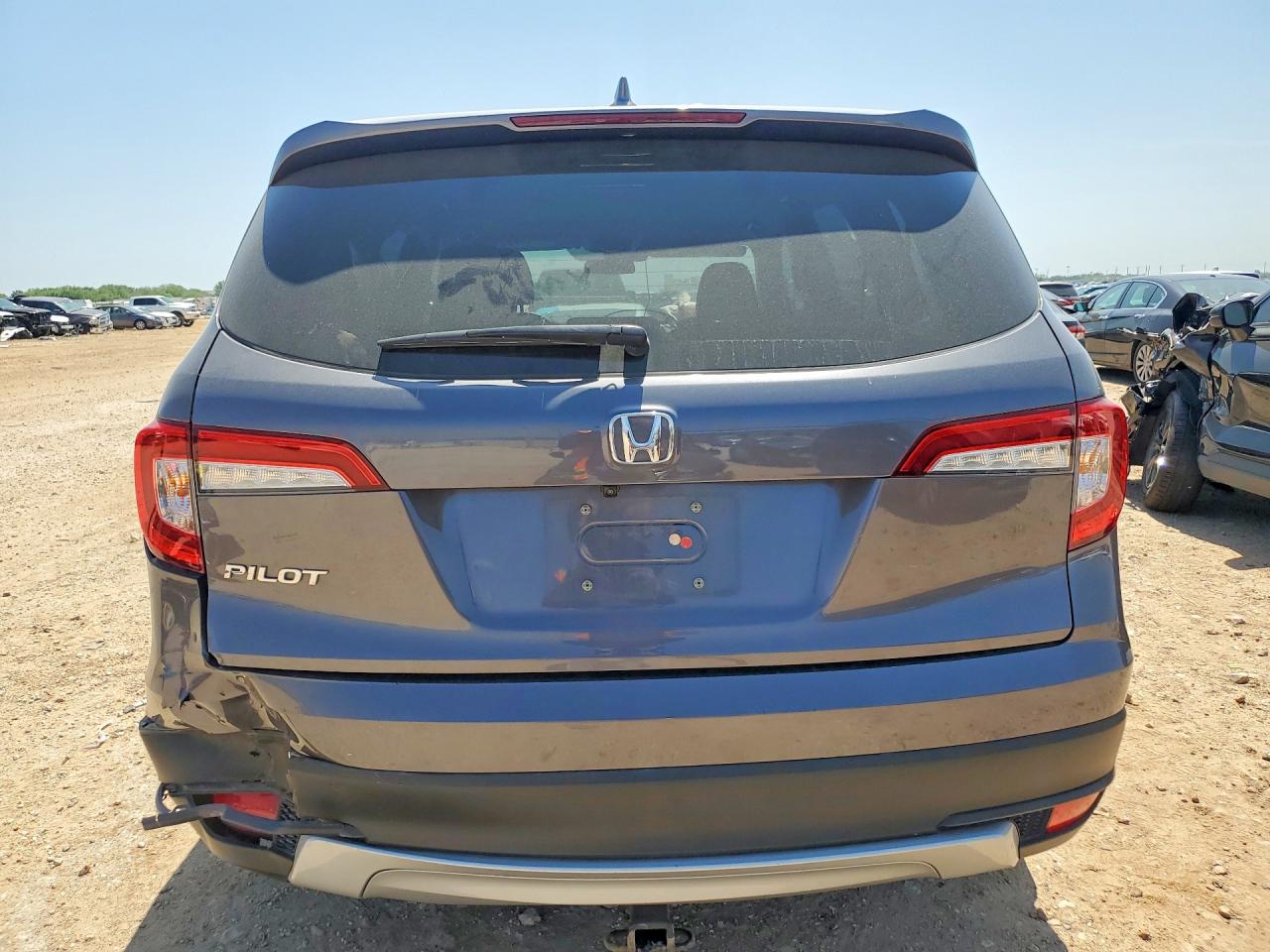 2021 Honda Pilot Ex Gray vin: 5FNYF5H30MB030149