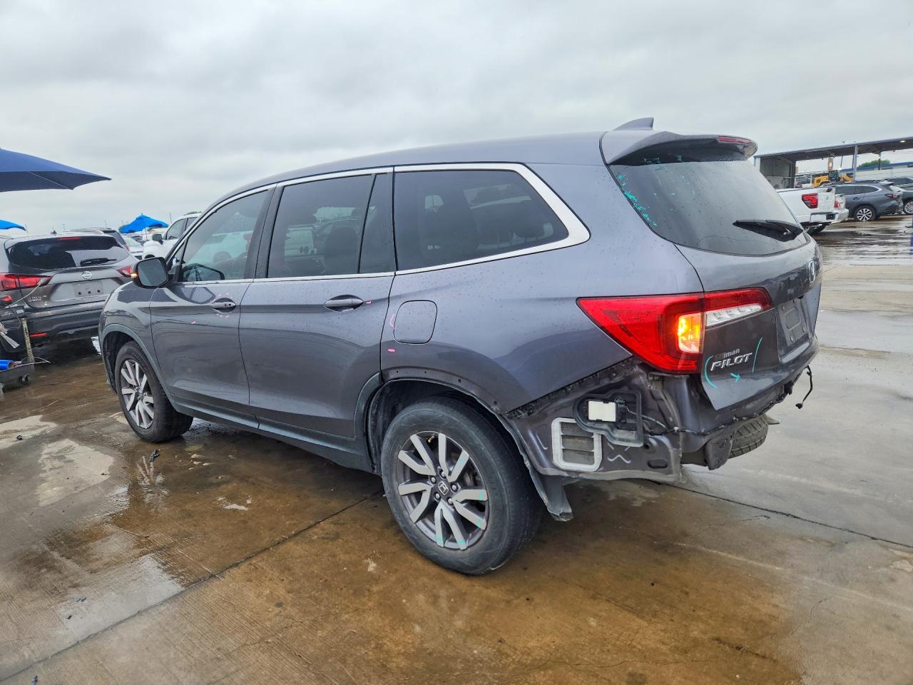 2020 Honda Pilot Ex Gray vin: 5FNYF5H31LB027758