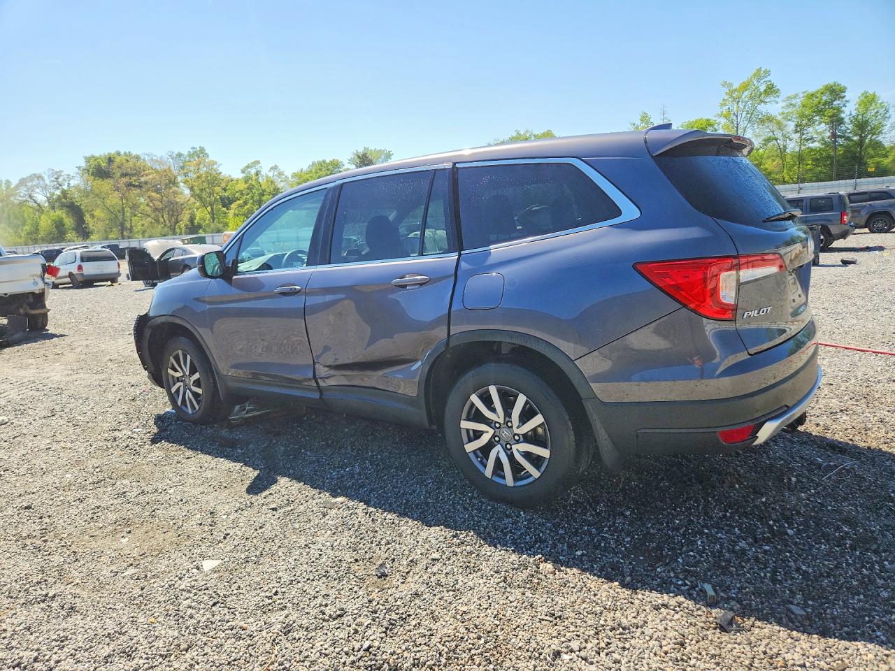2021 Honda Pilot Ex Угольный vin: 5FNYF5H34MB004668