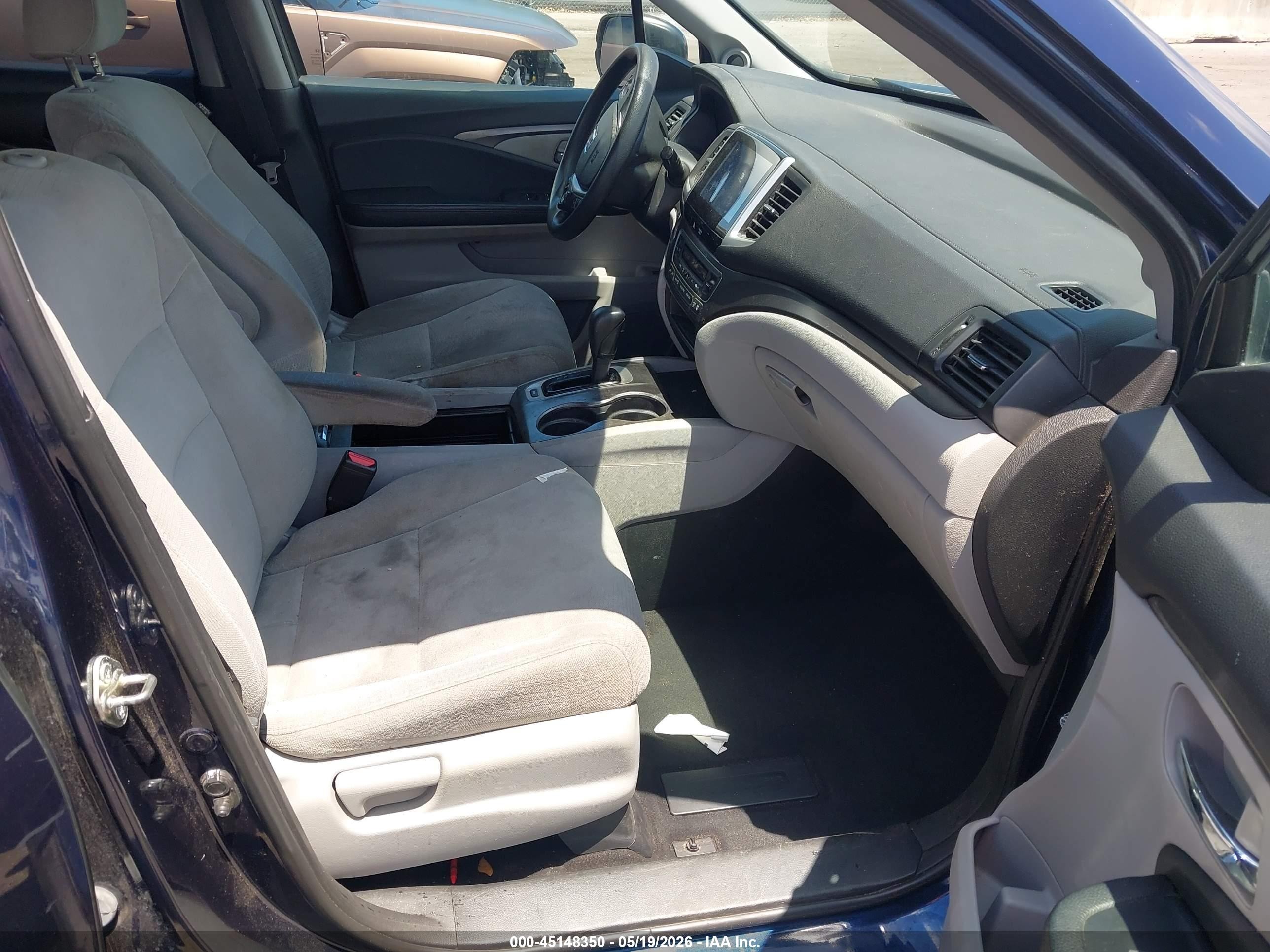 2017 Honda Pilot Ex Blue vin: 5FNYF5H3XHB008231