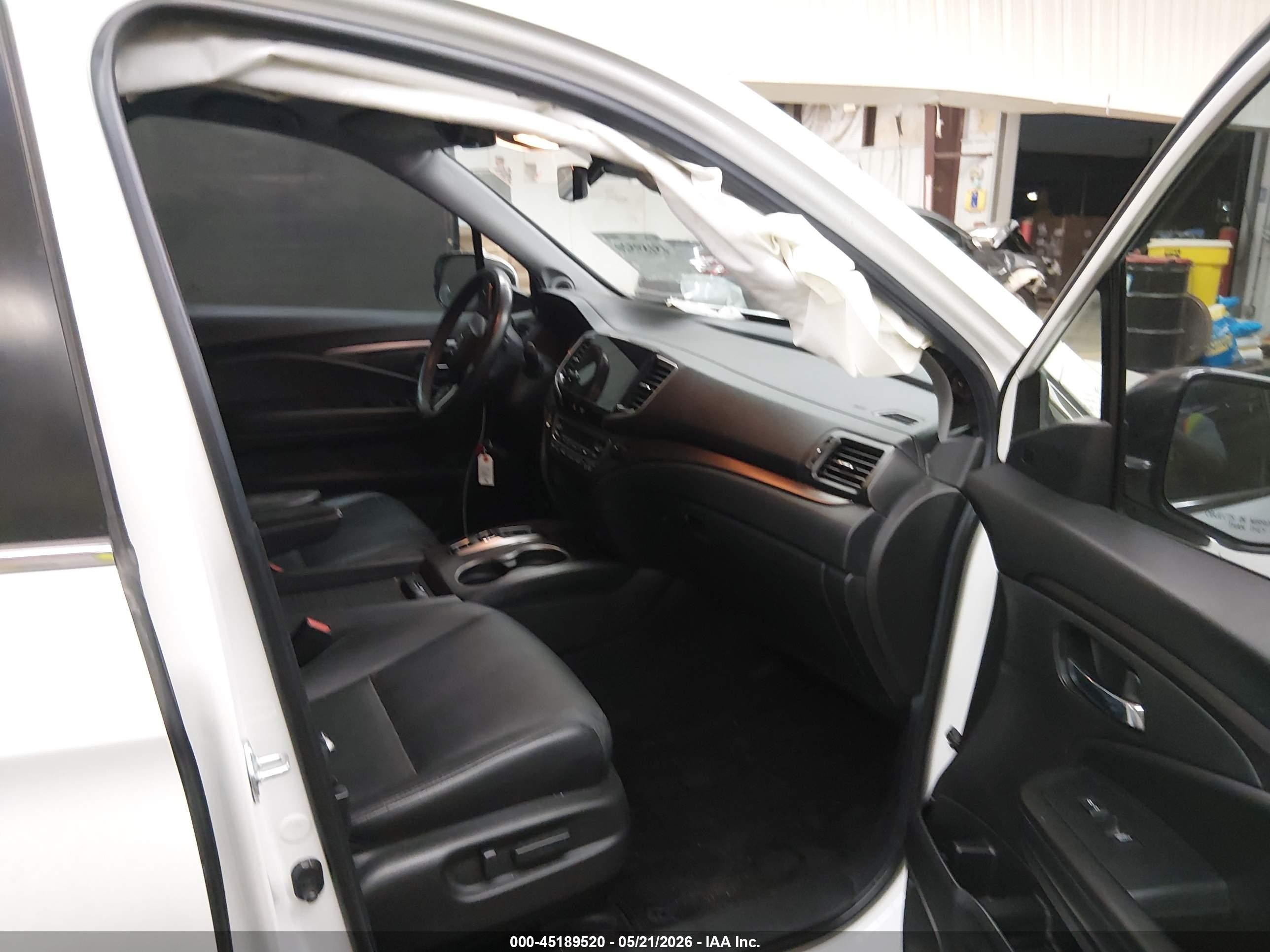 2021 Honda Pilot 2wd Ex-l White vin: 5FNYF5H50MB025678