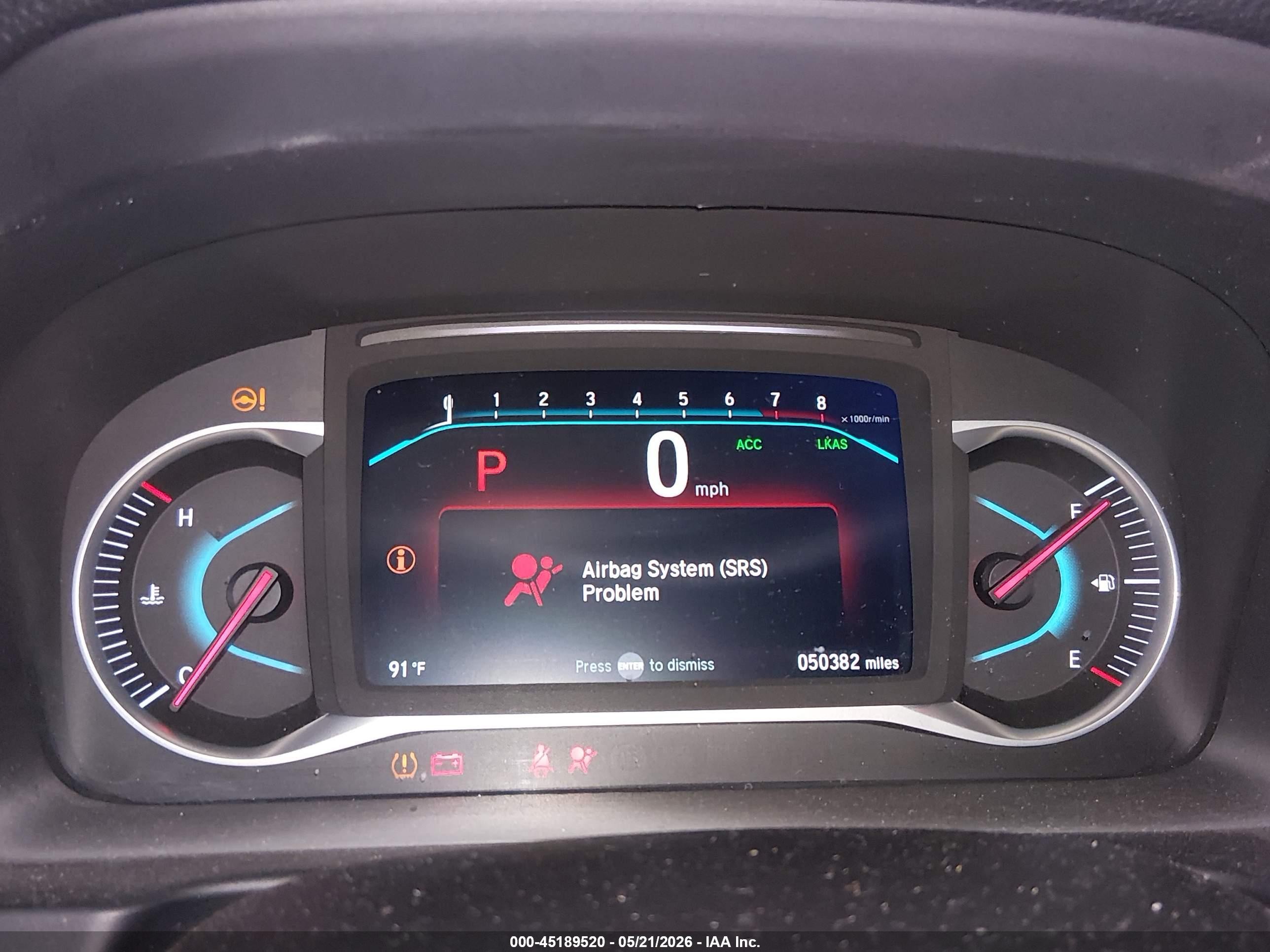 2021 Honda Pilot 2wd Ex-l White vin: 5FNYF5H50MB025678